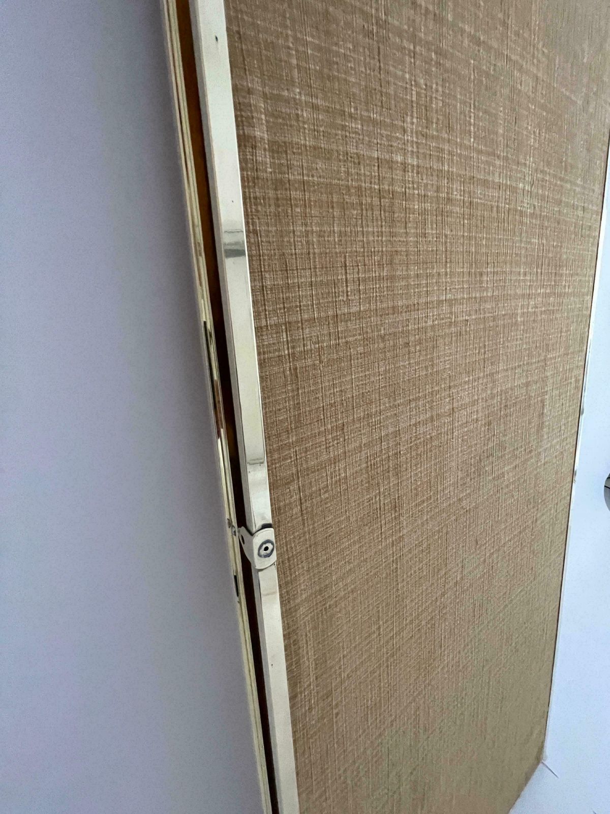 Tall Standing Brass Triptych Mirror By Maison Brot. Ysl Favourite ! photo vintage