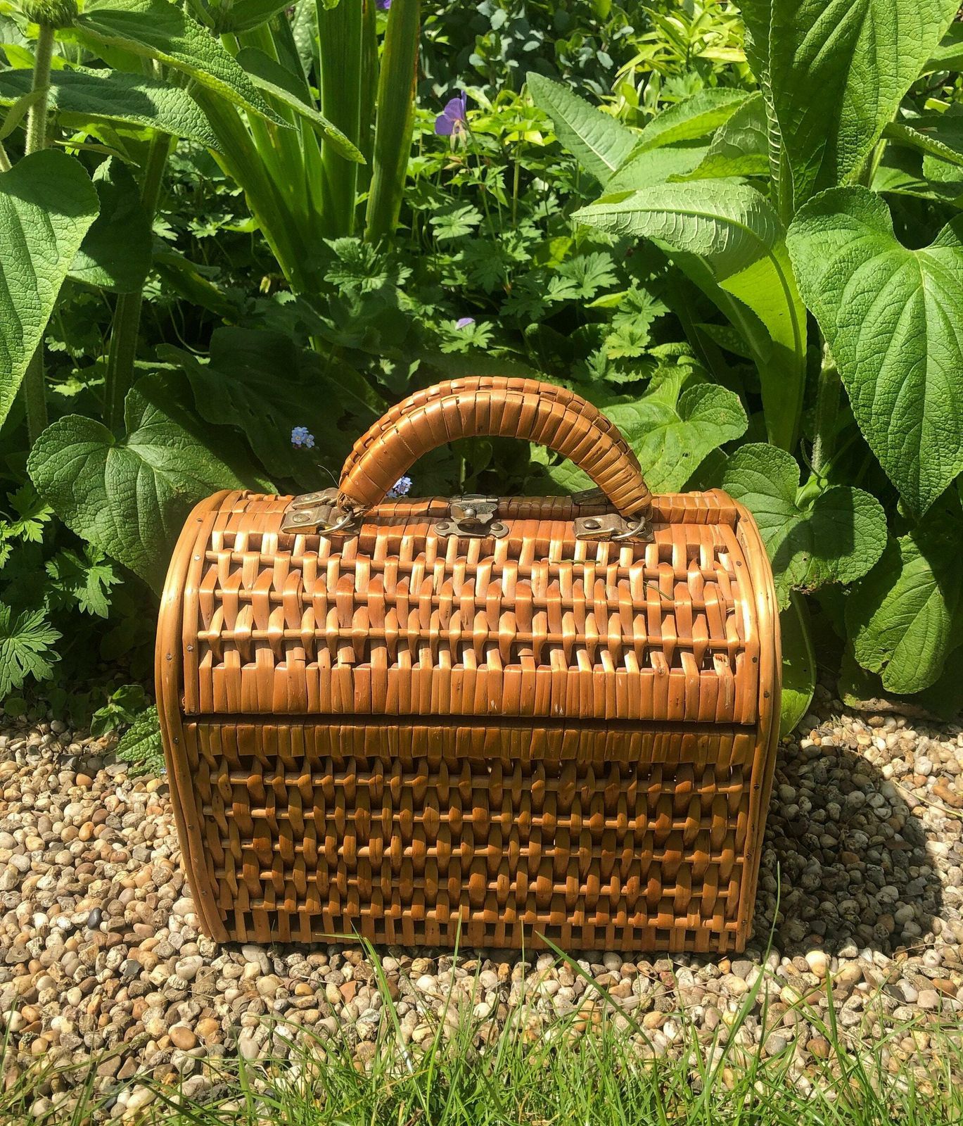 A Collection Of Vintage Handwoven Wicker, Straw Bags And Baskets Available Individually photo for sale