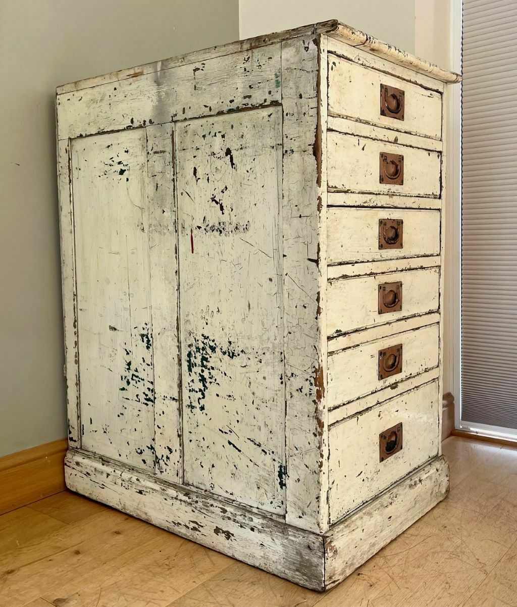 Early 20th Century Rustic Workshop Drawers photo for sale