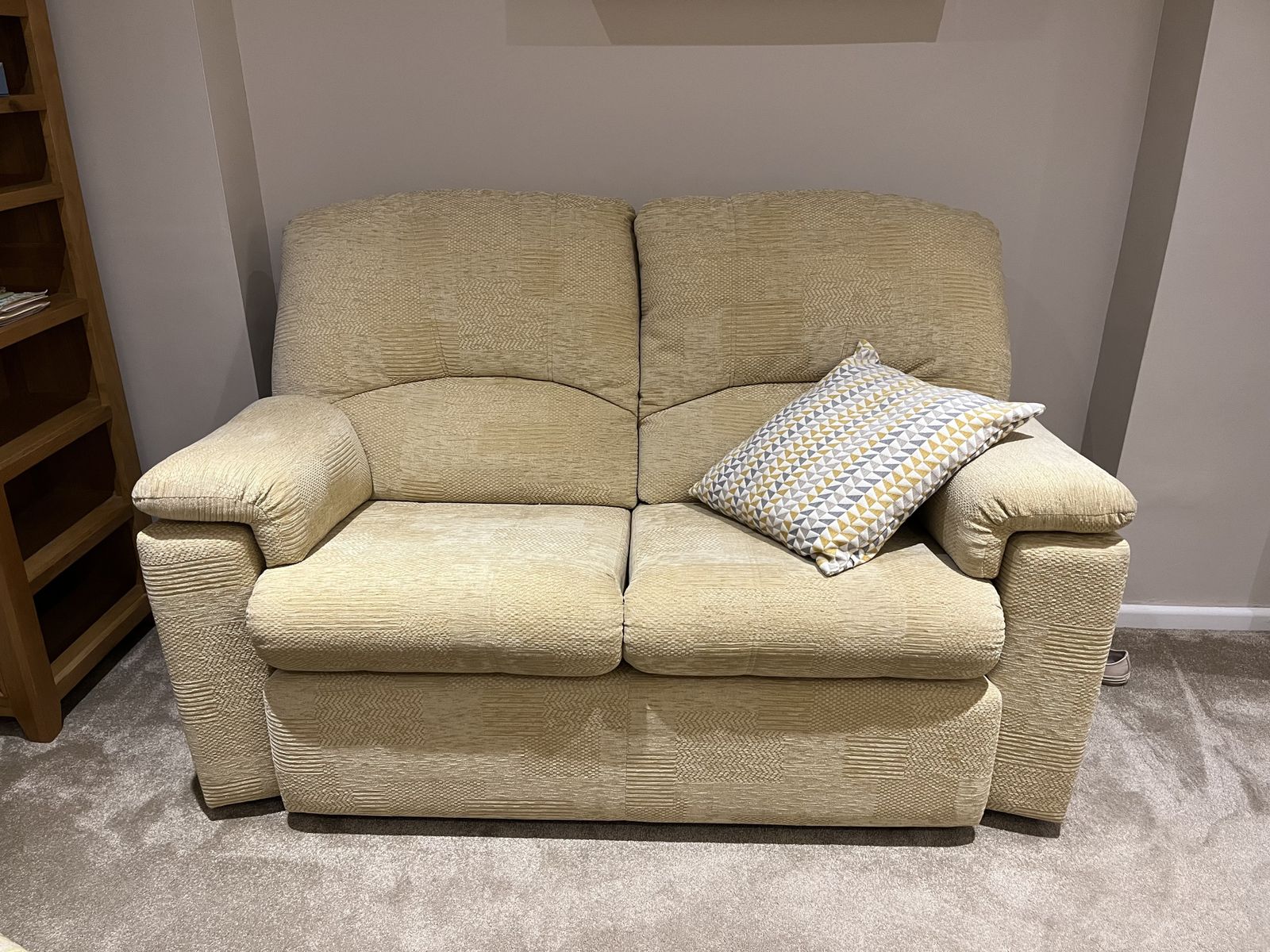 Two G Plan 2 Seater Sofas And Footstool photo Furniture