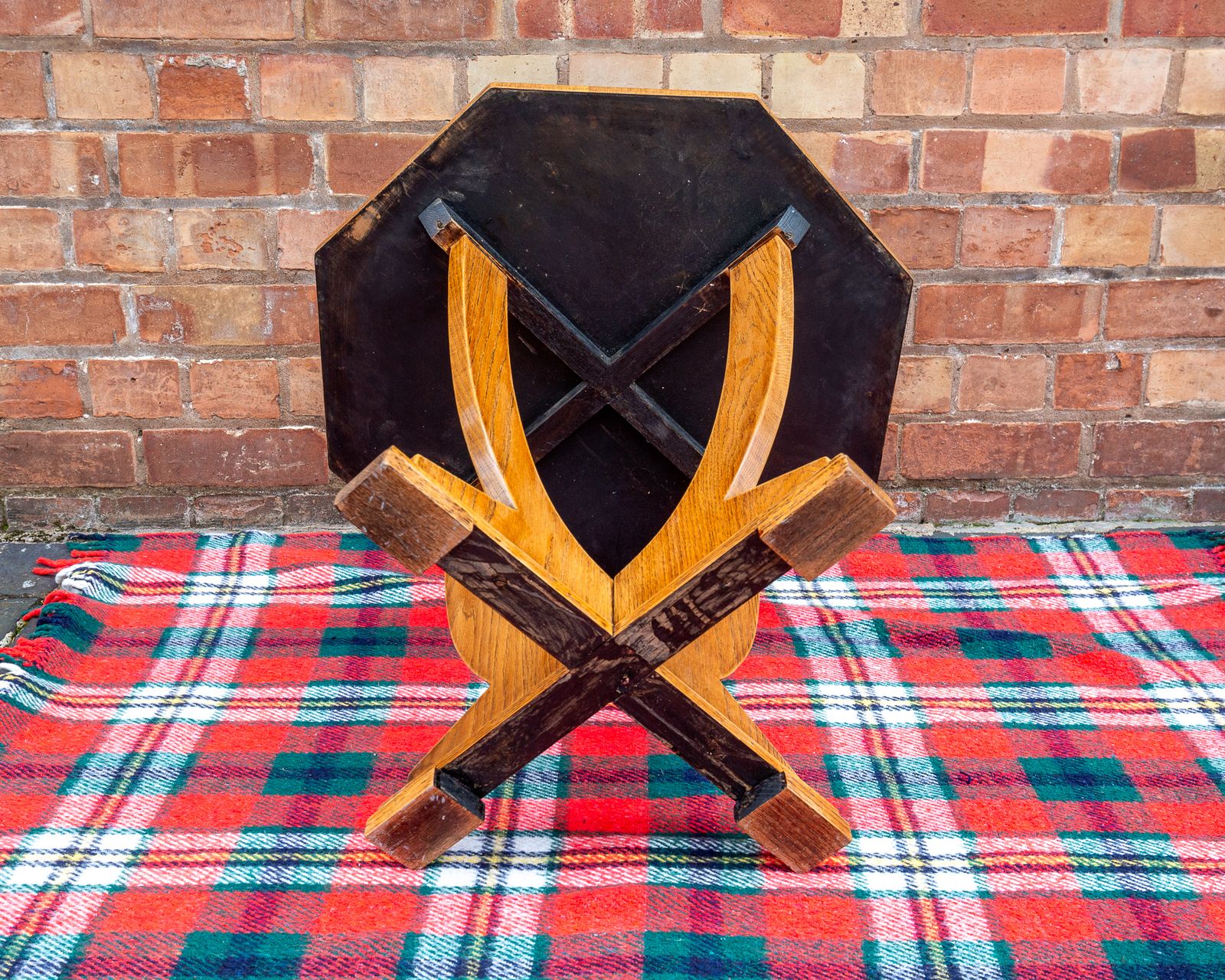 Art Deco Coffee Table Oak Octagonal 1930s R.Ustic Arts And Crafts S.Ide T.Able L.Amp T.Able Cotswold School Tiger Oak Golden Oak V.Intage A.Ntique photo 850.0