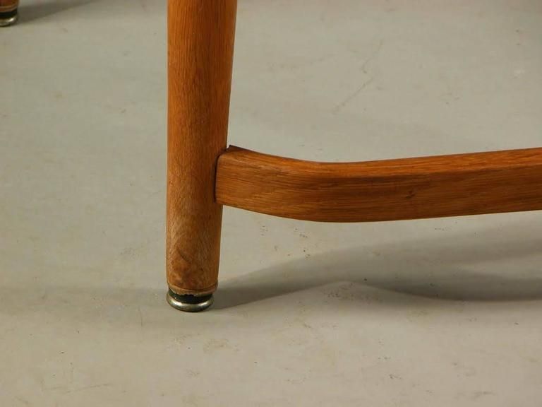 1941 White Hans J. Wegner Oak Dining Chair "City Hall Chair" For Plan Møbler photo vinterior