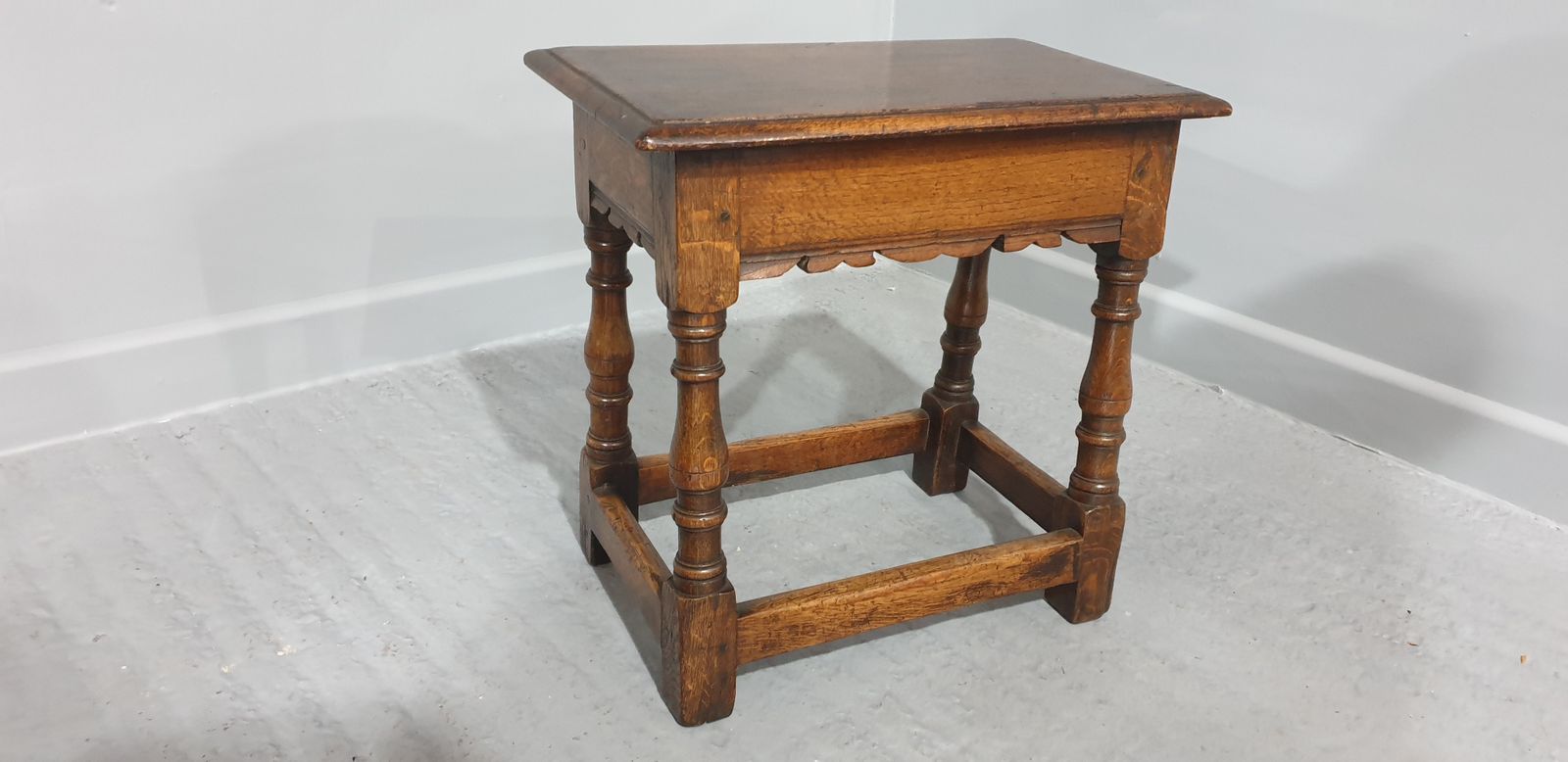 Very Good Oak Joint Stool, 1920s