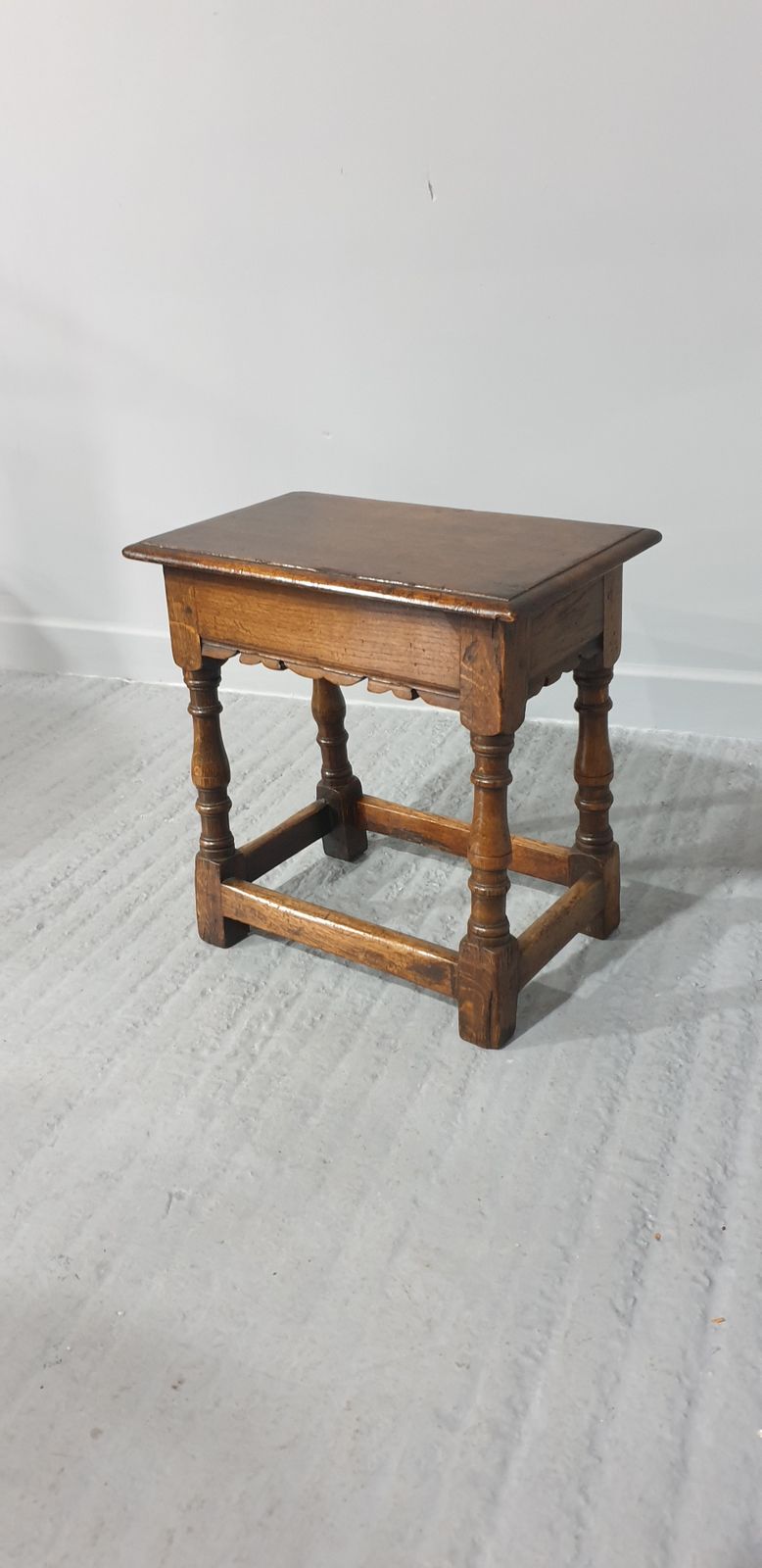 Very Good Oak Joint Stool, 1920s photo for sale