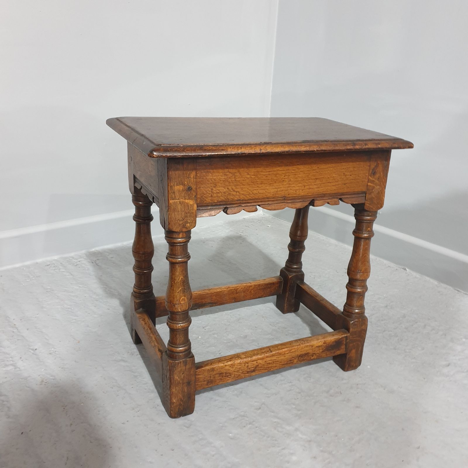 Very Good Oak Joint Stool, 1920s photo Furniture