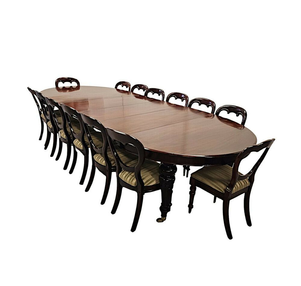 A Very Rare And Fine Irish 19th Century Four Leaf Extending Dining Table In The Manner Of Strahan Of Dublin photo 18682.005