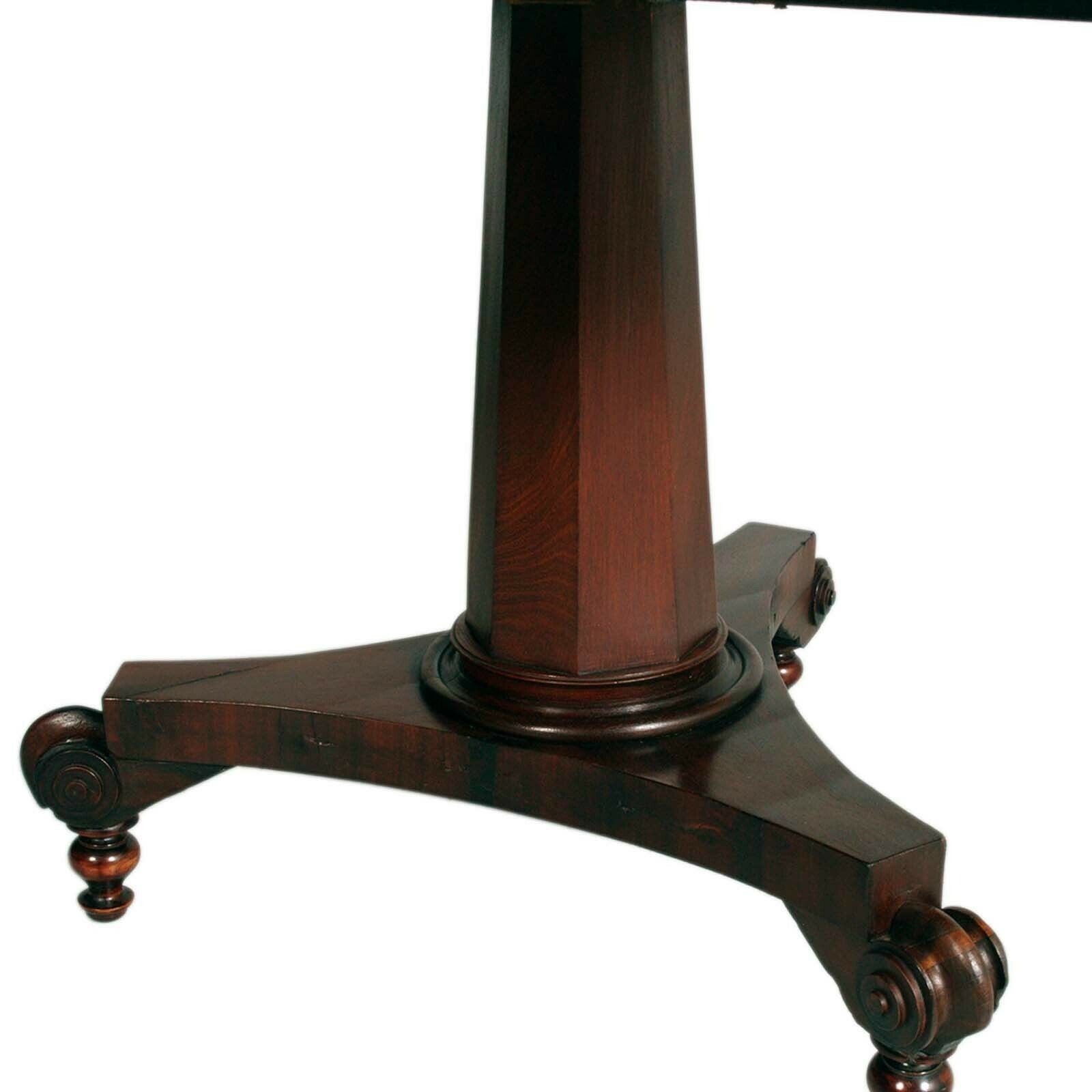 7800.0 19th Century French Mahogany Table Empire Style With Louis Philippe Four Chairs photo