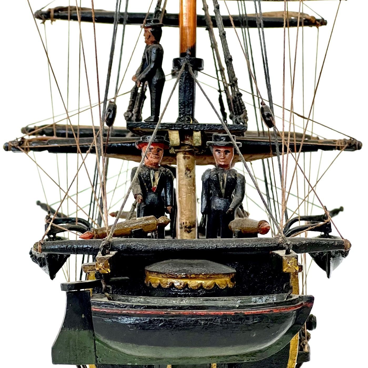 Folk Art Frigate, 1800s, Antique photo Home Decor