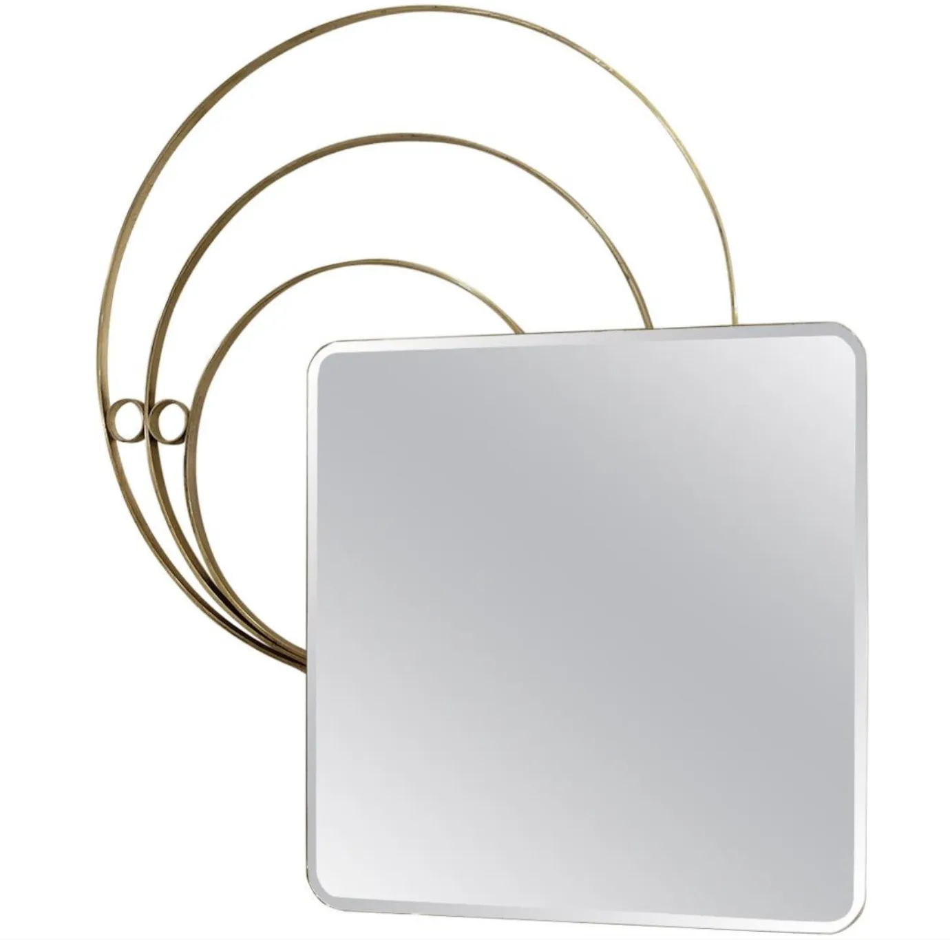 Large Italian Wall Mirror By Luciano Frigerio, 1960s, 2 Available