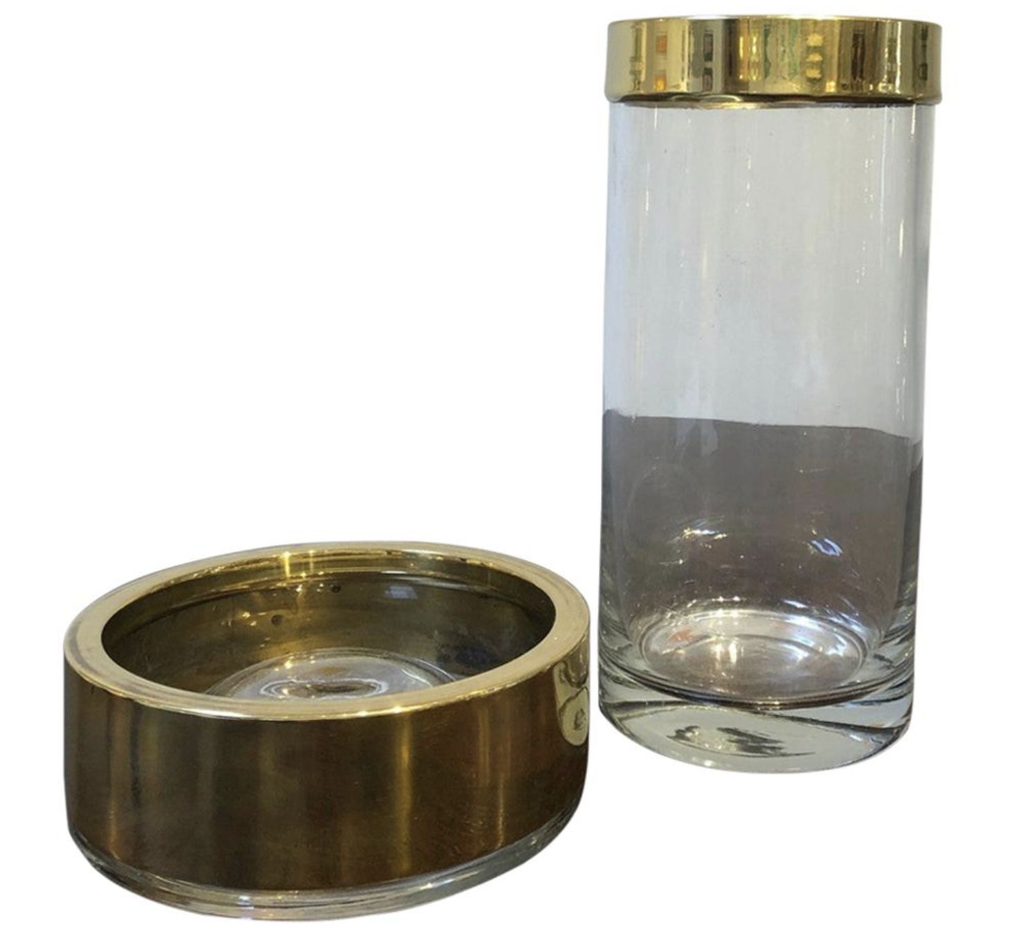 Vase And Ashtray By Carlo Nason For Mazzega, 1976