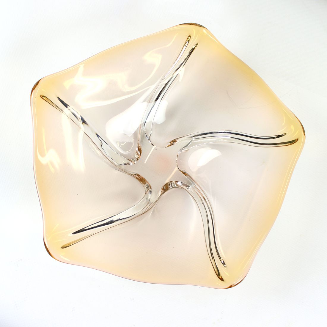 Art Glass Bowl By Frantisek Zemek For Sklarna Mstisov, 1960s photo buy