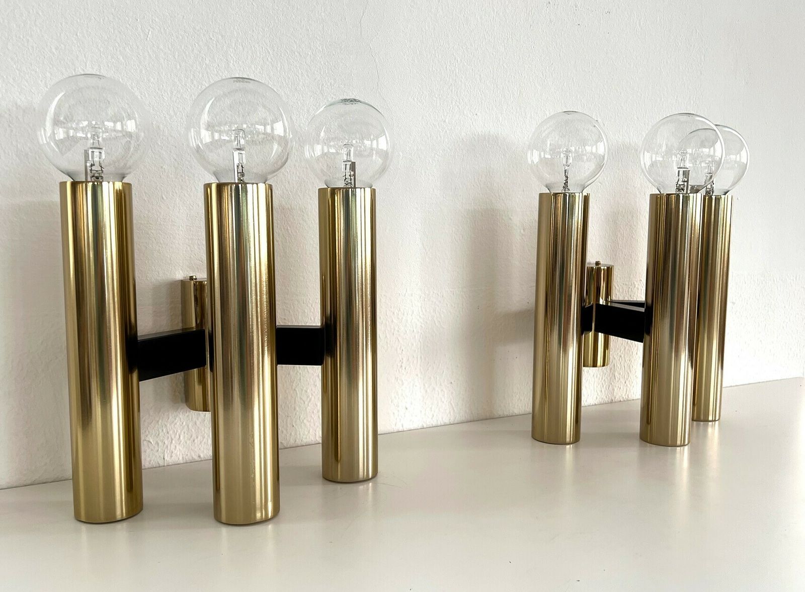 Jo Hammerborg For Fog & Mørup Large Size Wall Sconces, 1960 photo Lighting