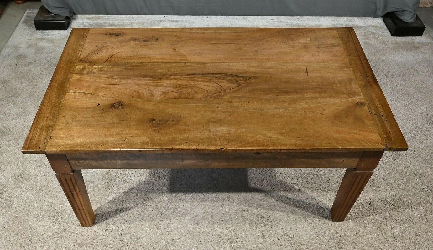 Walnut Coffee Table, Louis XVI – 19th Century Style photo Furniture