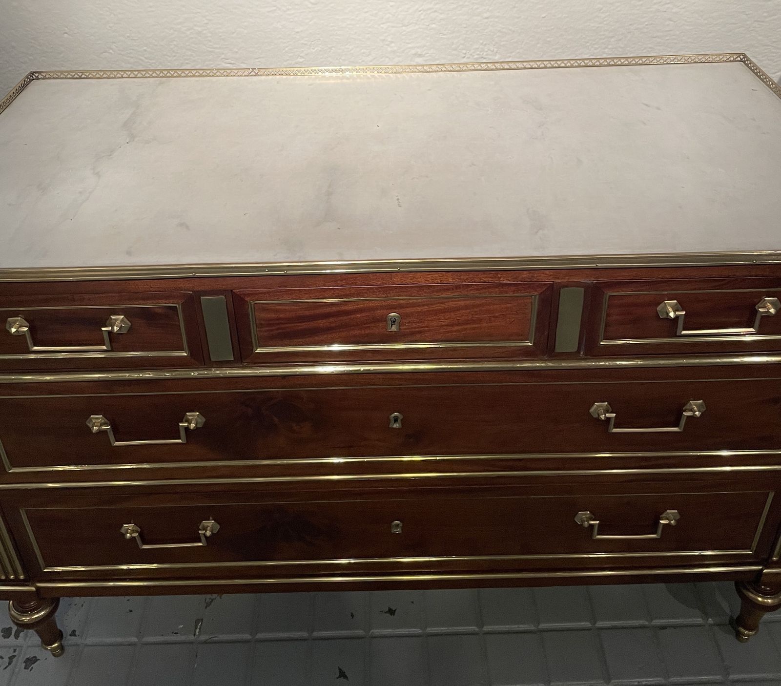 photo furniture French Commode In Mahogany. Louis Xvl Period