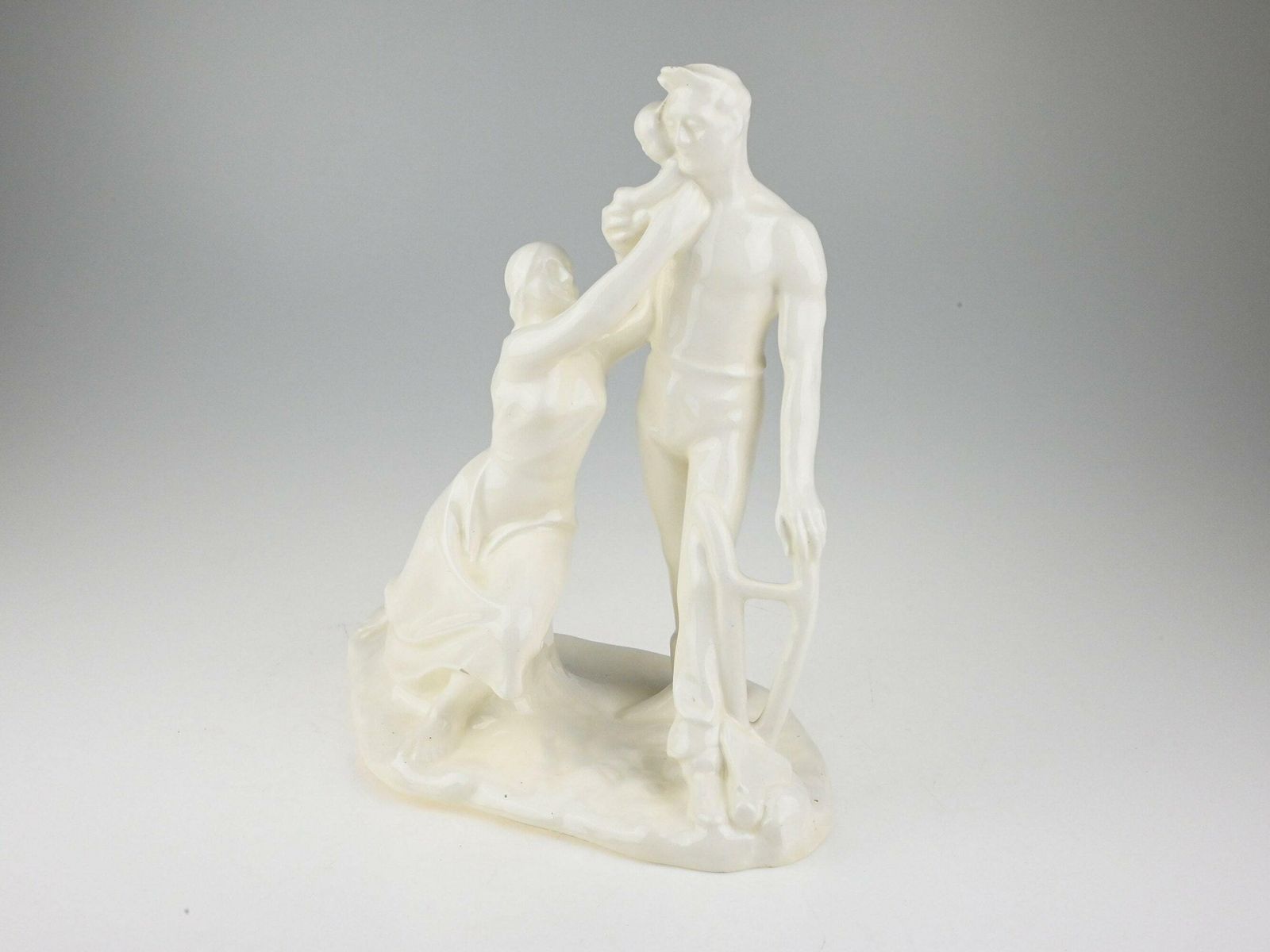 Czech Ceramic Sculpture, Emil Hlavica Design, Family Scene Statue, Mid Century Statue, Mid Century, Ceramic Statue, Ceramic Decoration photo furniture
