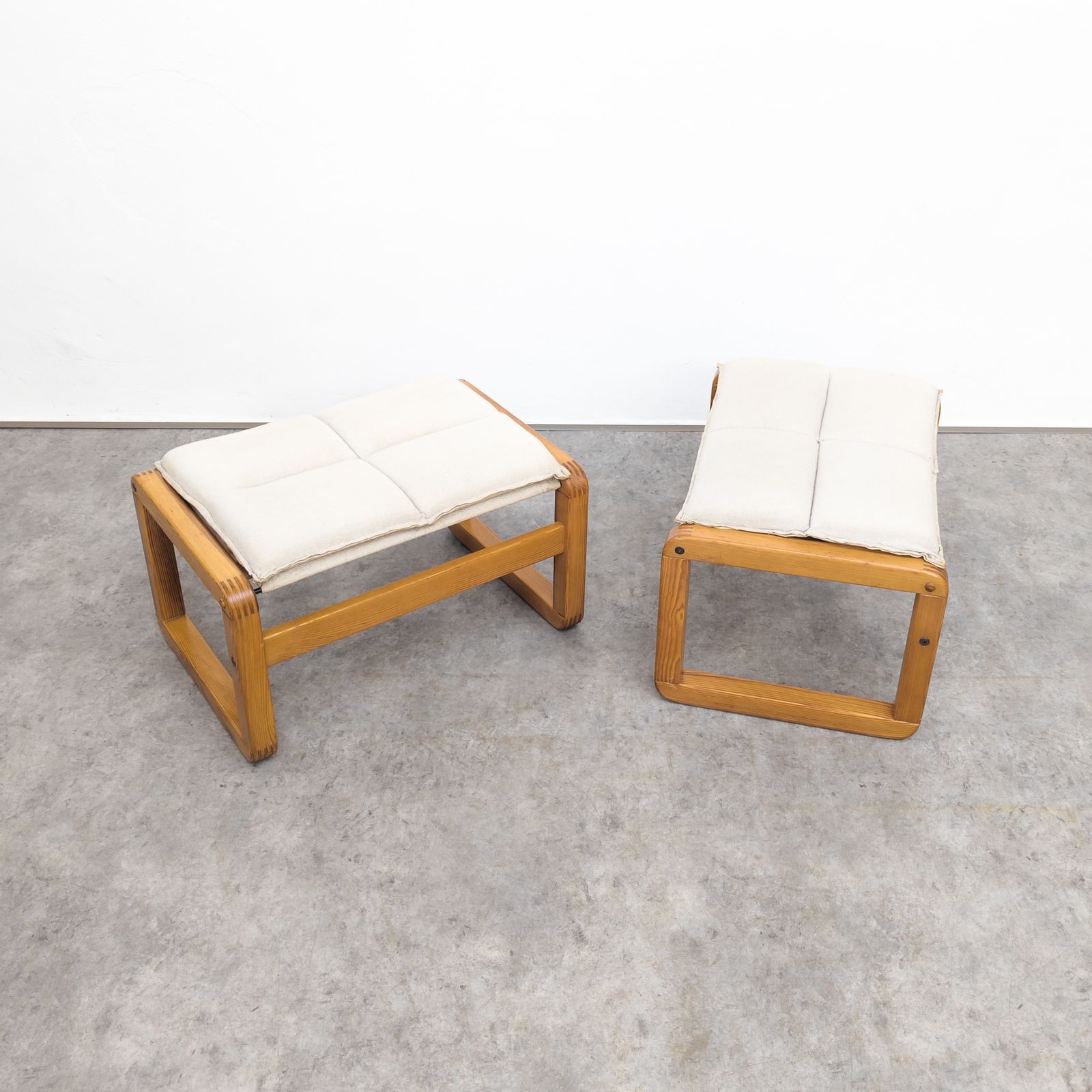 Vintage Dala Footstools By Knut And Marianne Hagberg, 1980s photo buy