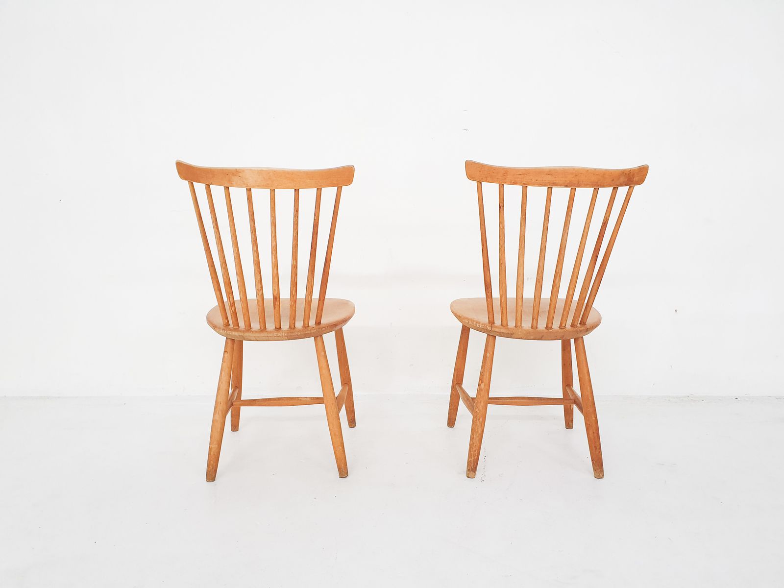 Pastoe Stijl Spijlenrug Eetkamerstoelen, Nederland, Ca. Jaren 1950 photo Meubels