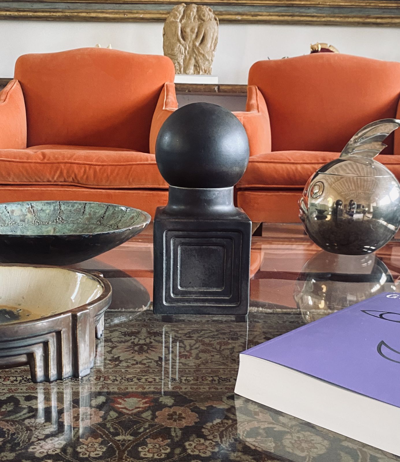 Xavier Feal, Mid Century Modern Brown Ceramic, France 1960s photo Art