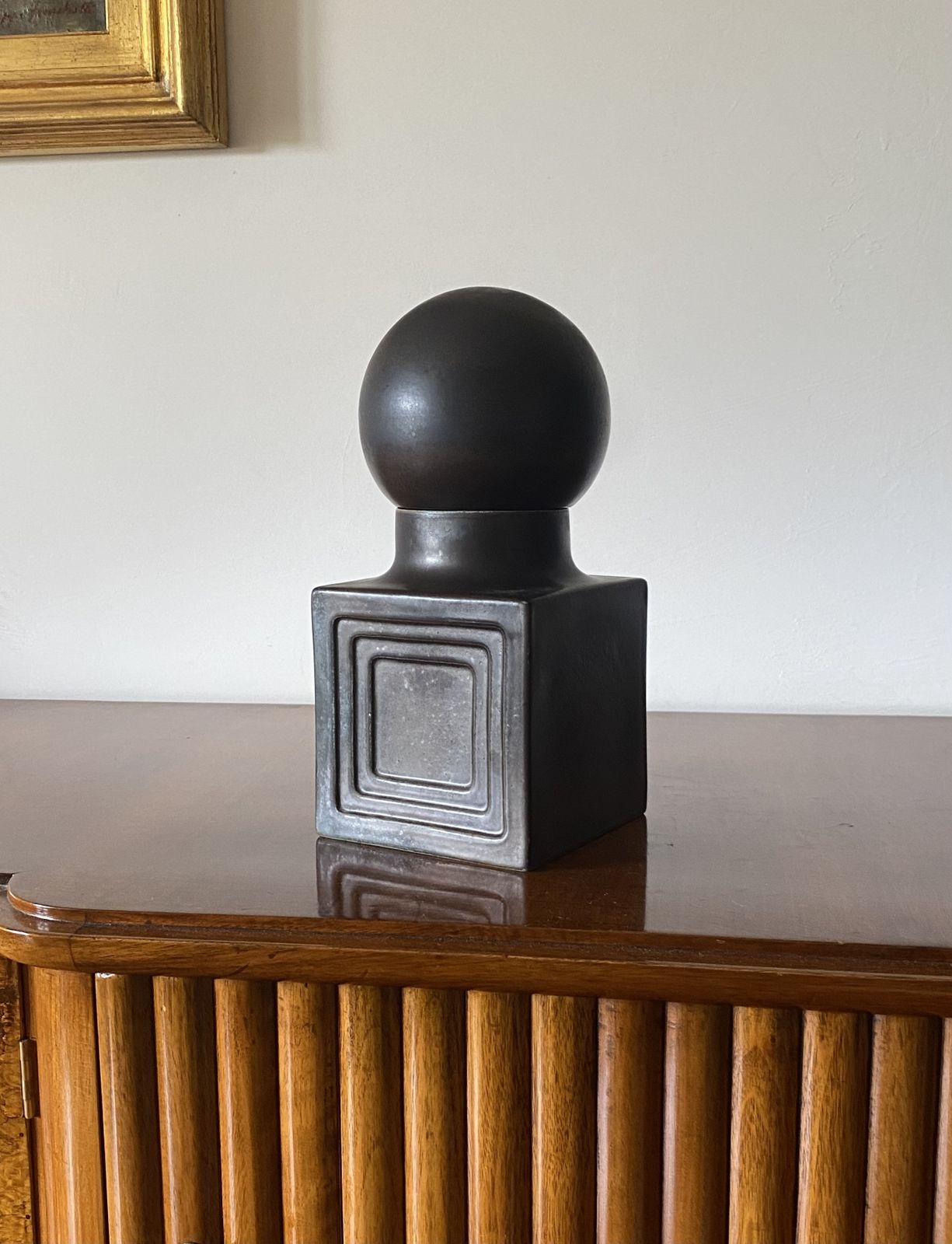Xavier Feal, Mid Century Modern Brown Ceramic, France 1960s photo 650.0