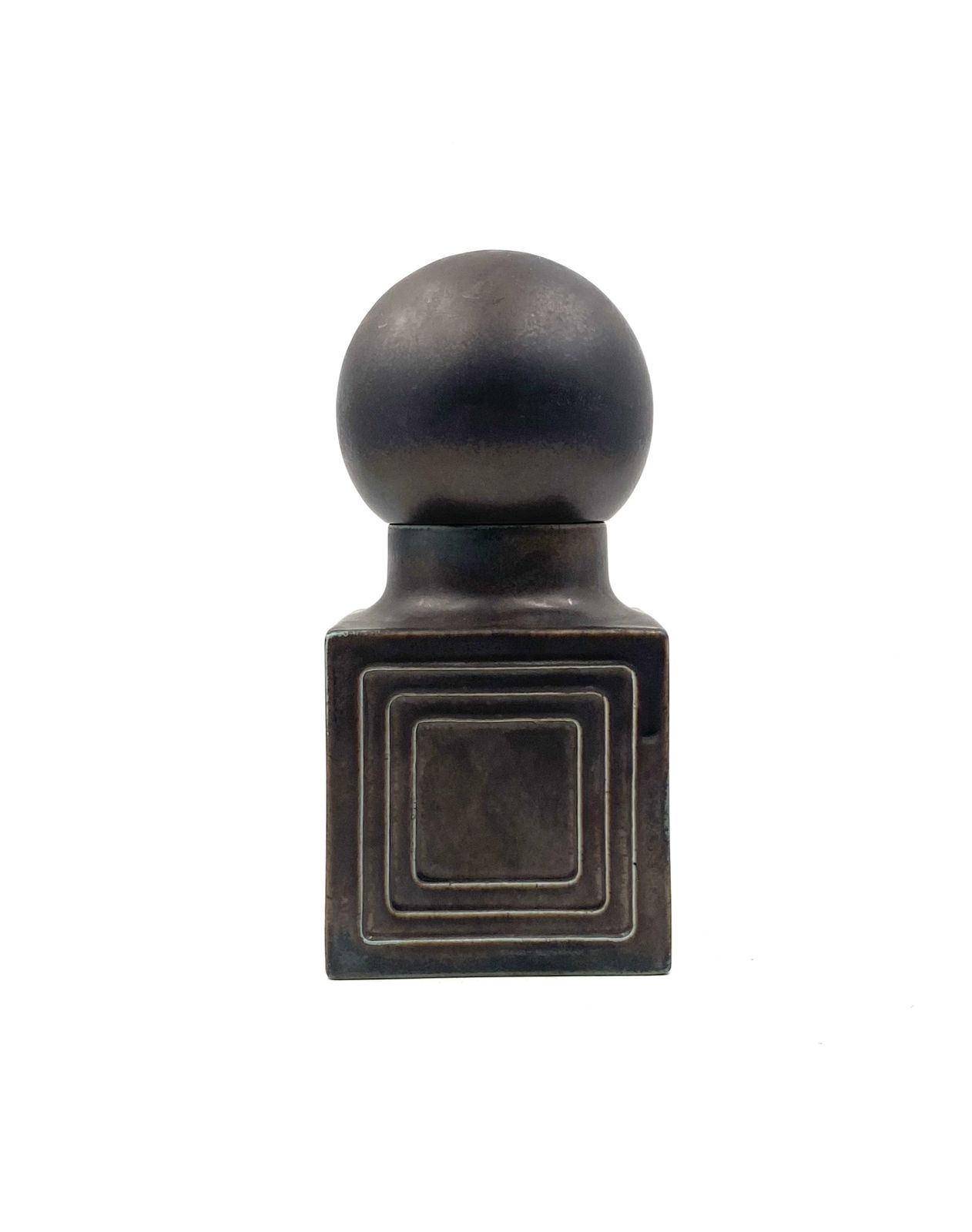 Xavier Feal, Mid Century Modern Brown Ceramic, France 1960s photo vinterior