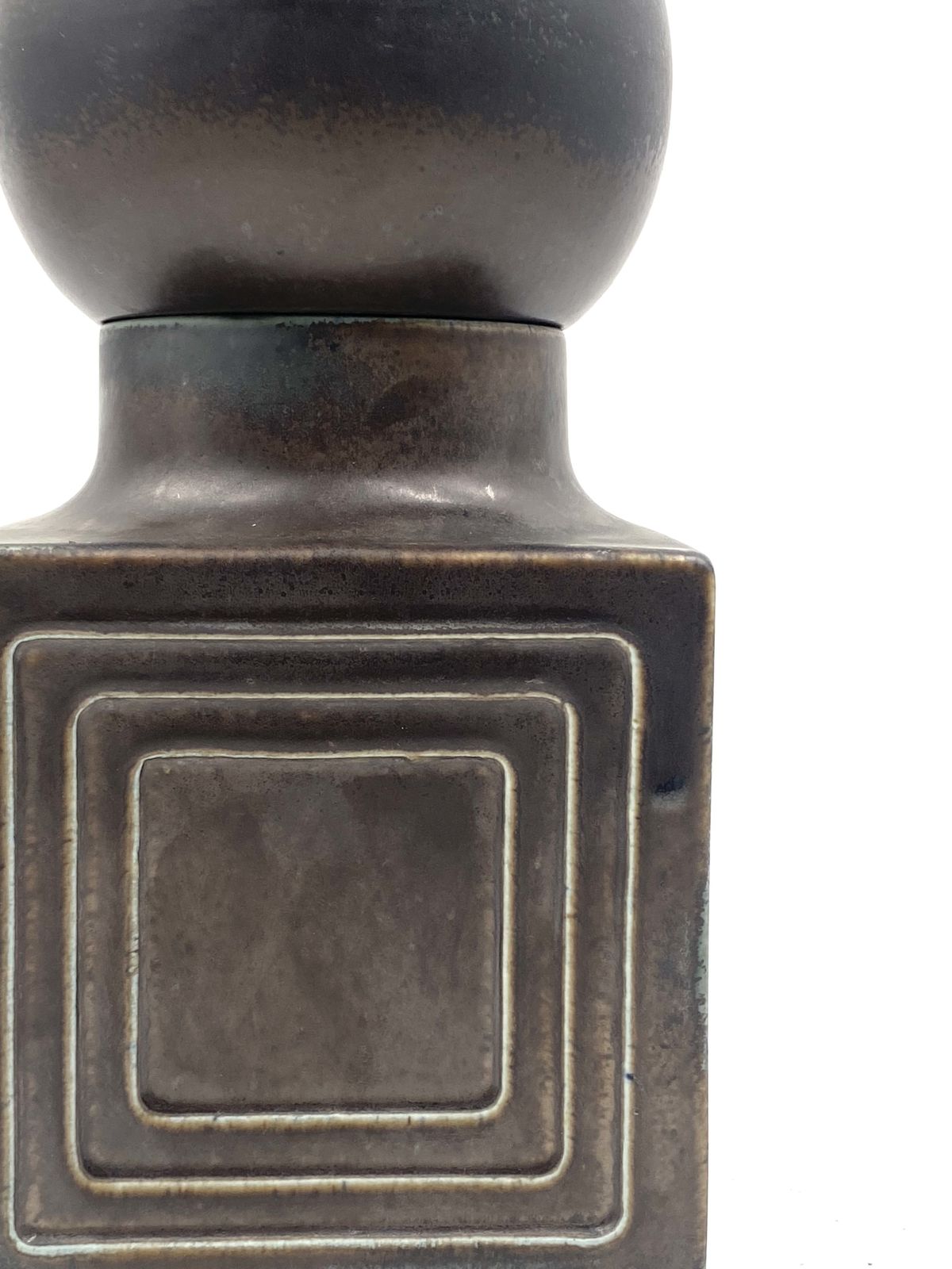 photo furniture Xavier Feal, Mid Century Modern Brown Ceramic, France 1960s