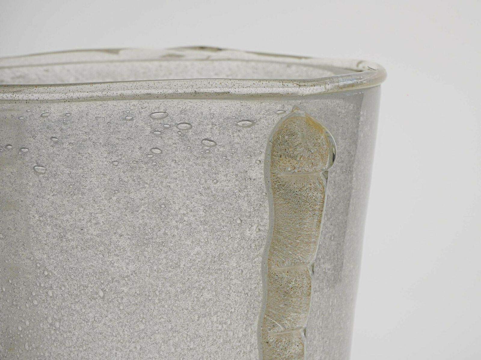 Giant Vase Or Ice Bucket In Murano Glass, Barovier & Toso Style photo Home Decor