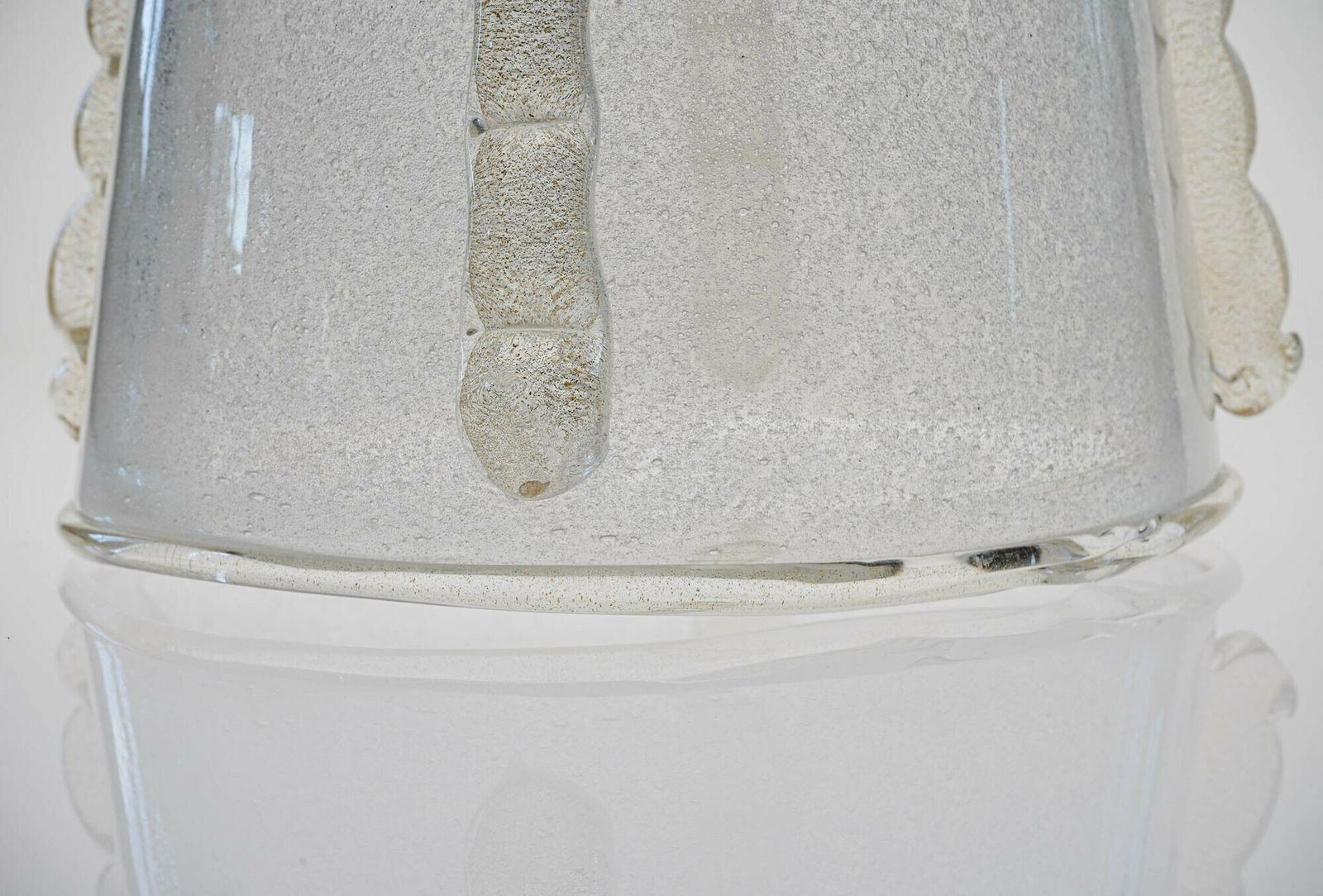 photo vintage Giant Vase Or Ice Bucket In Murano Glass, Barovier & Toso Style