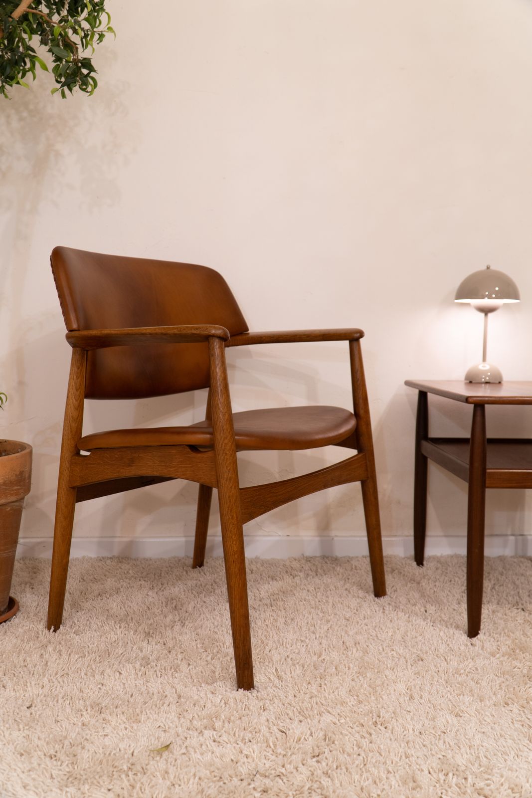 Ejner Larsen & Aksel Bender Madsen Oak Armchair
