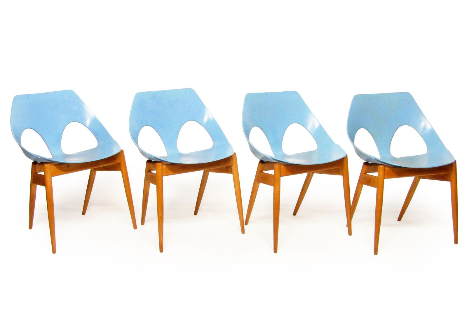 Set Of Four 1950s "Jason" Festival Of Britain Chairs By Carl Jacobs For Kandya