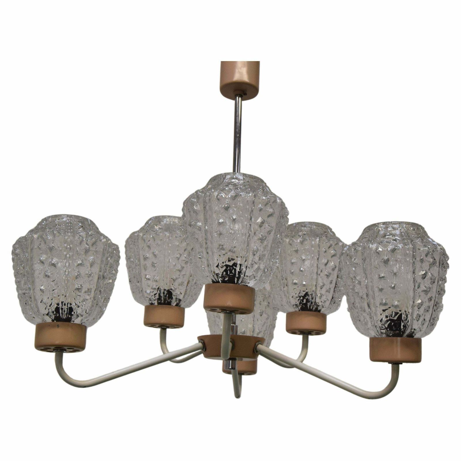 Mid Century Chandelier By Jilové U Děčína, 1970's.