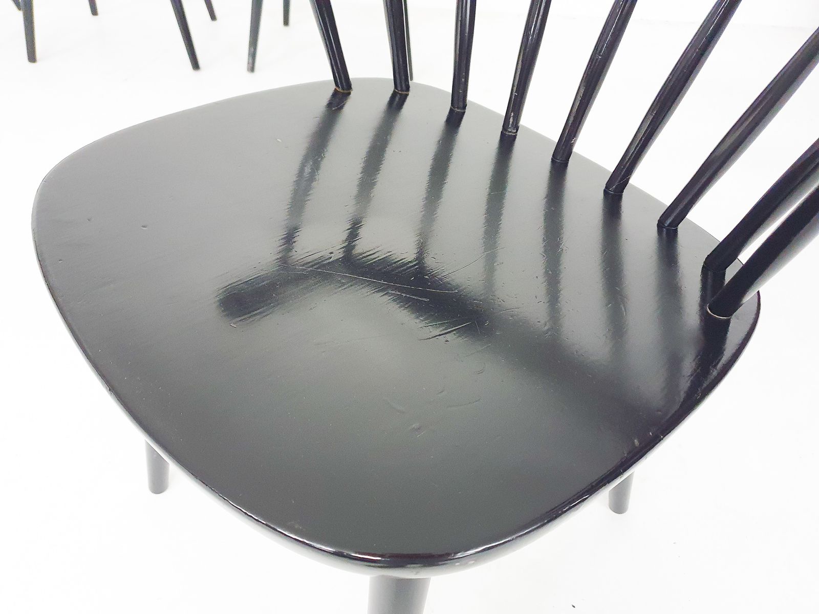 photo for sale Set Of Five Yngve Ekstrom For Pastoe Fh01 Dining Room Chairs, The Netherlands 1960's