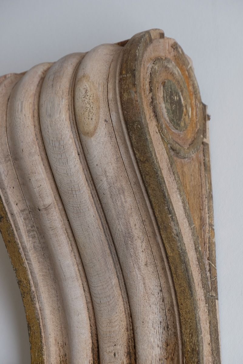 Architectural Pair Of Carved Giltwood Oak Corbels photo buy