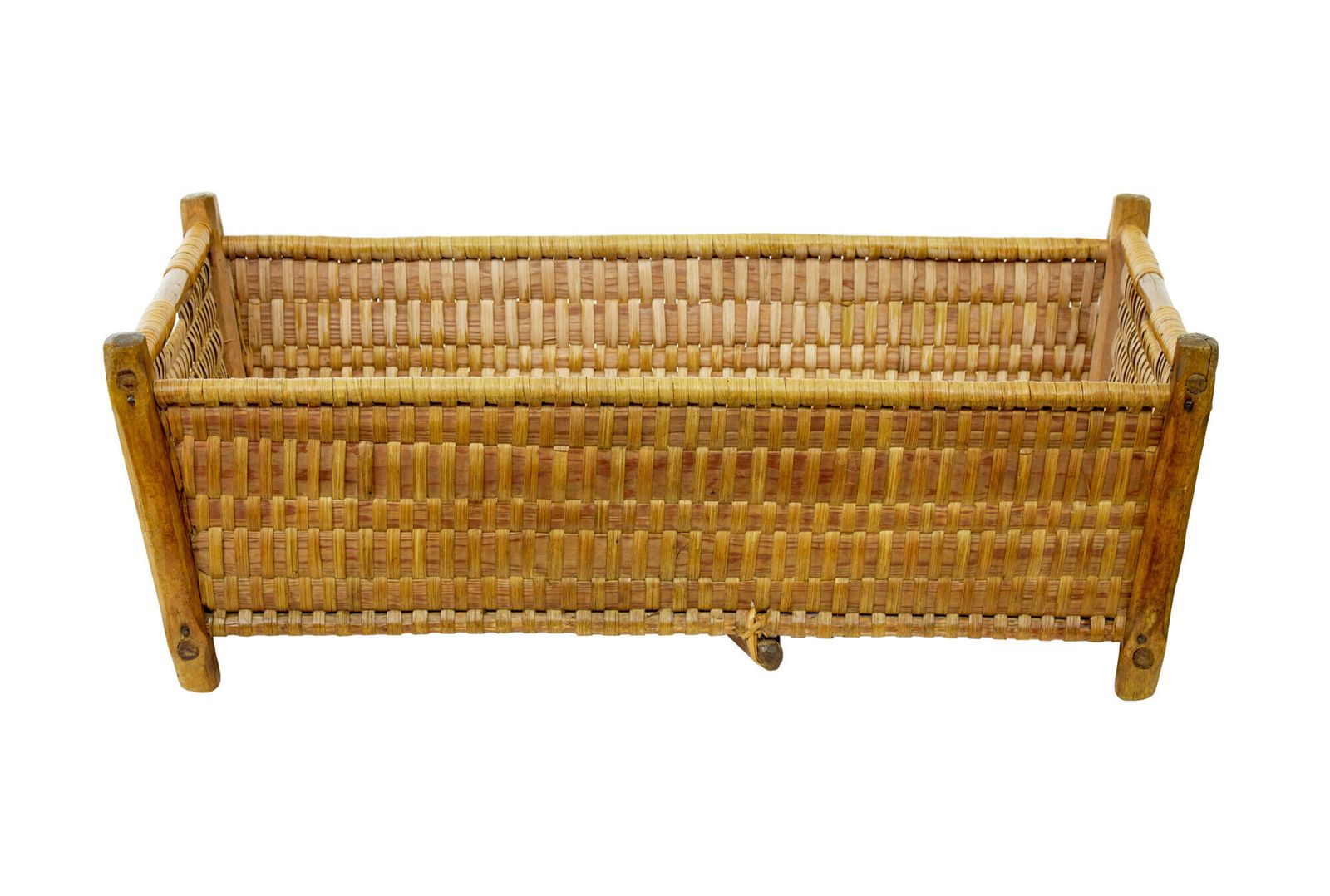 19th Century Scandinavian Woven Pine Basket photo 545.0