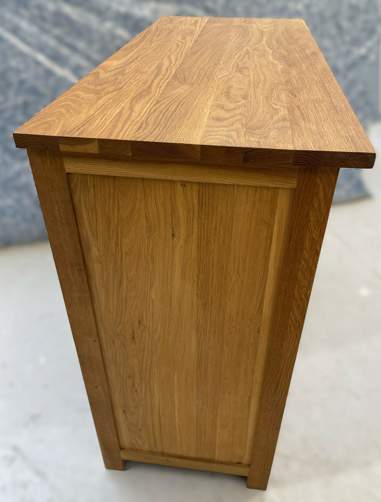 Oak Chest Of Drawers, Solid Wood With 4 Large Drawers, Oiled Finish photo furniture