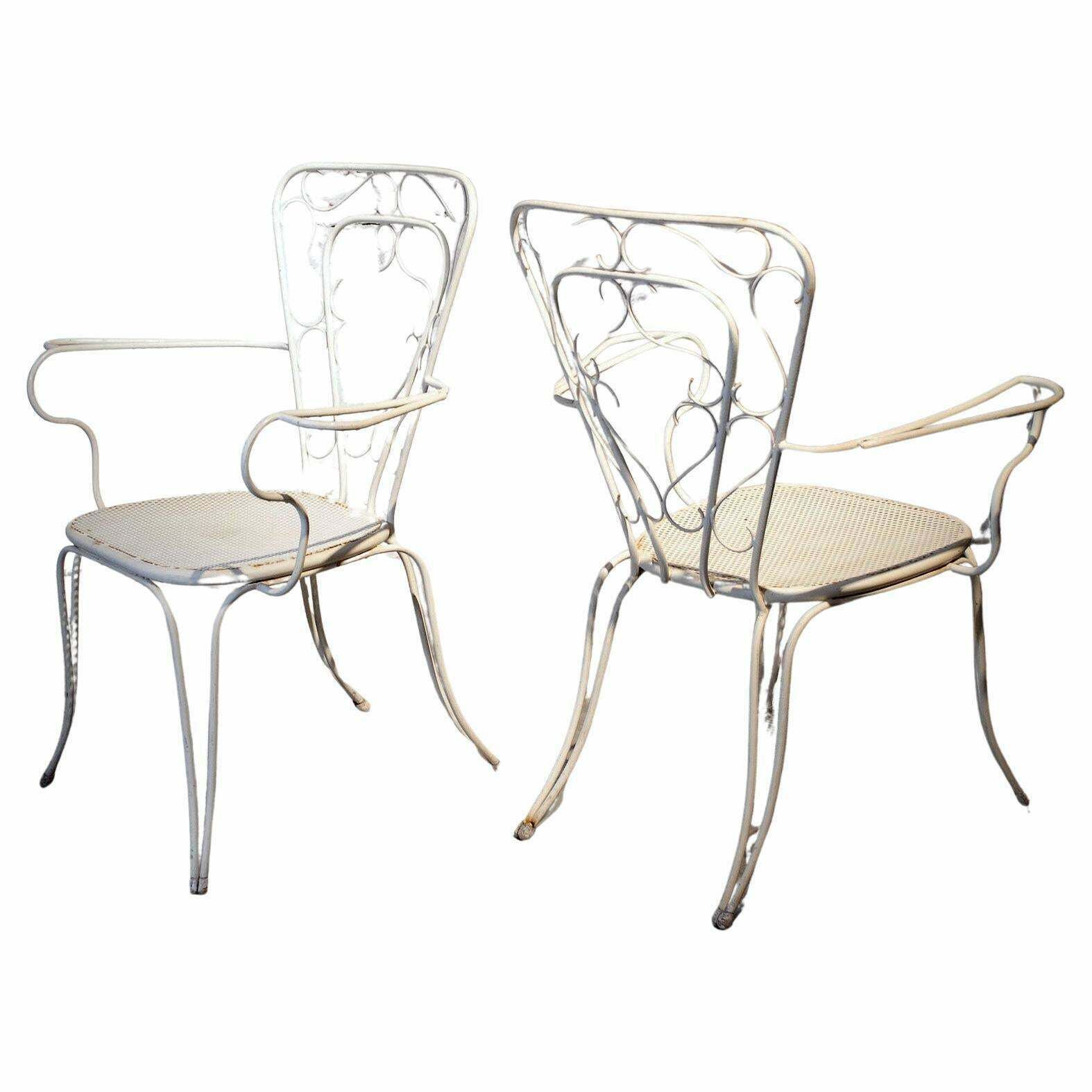 Lio Carminati Four Chairs Iron 1950s