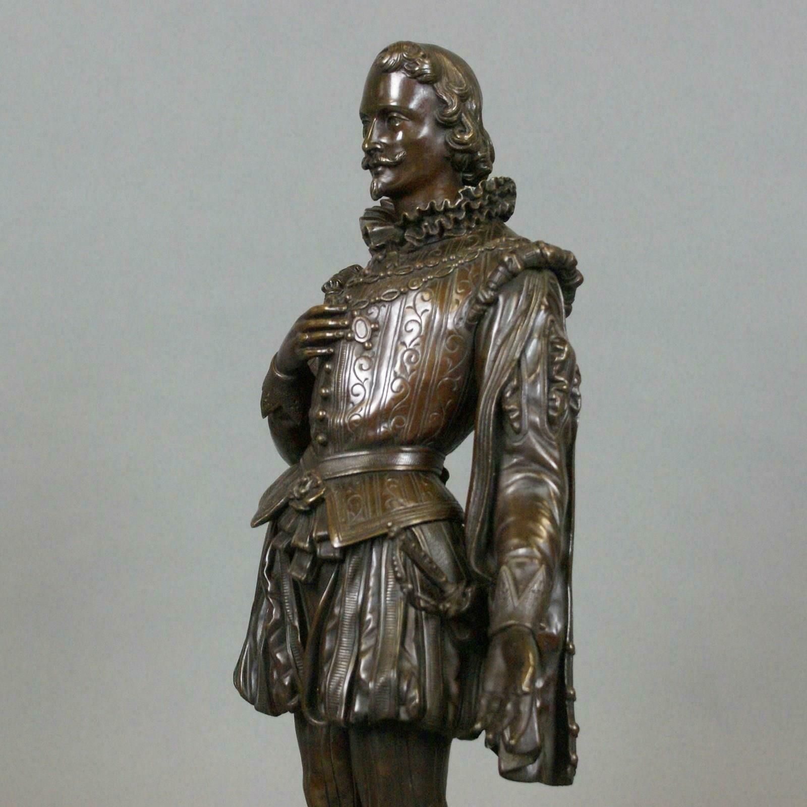 A Finely Detailed 19thc French Bronze Figure photo for sale