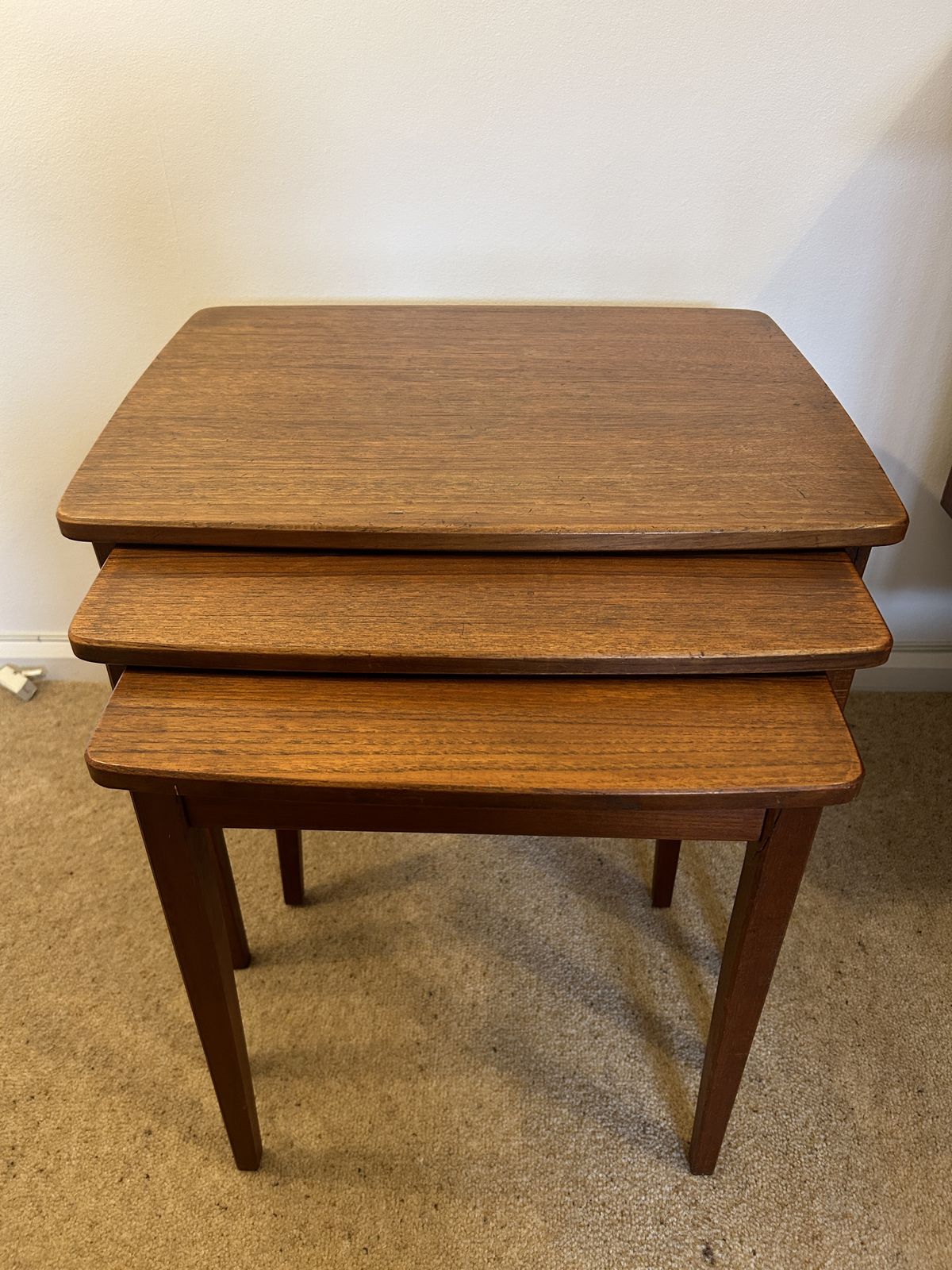 Younger, 1960s, Vintage, Teak, Nest Of Side Tables