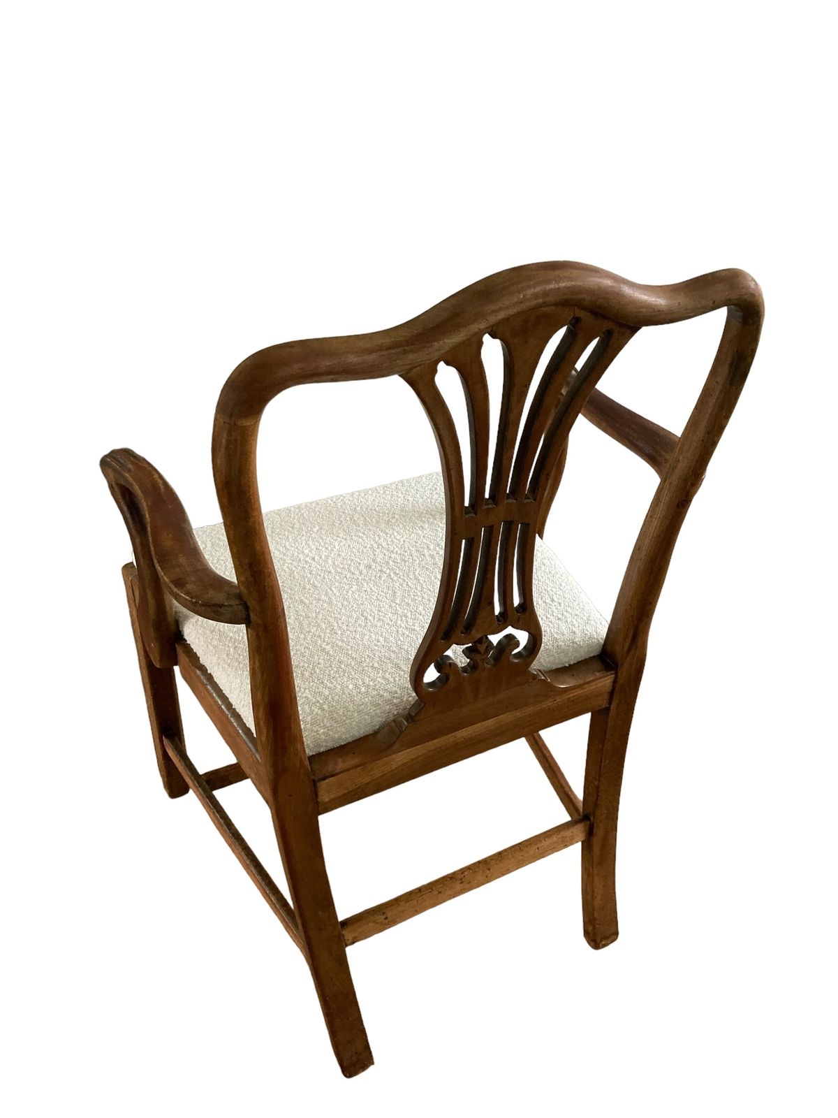 A George III Style Armchair In The Manner White Paris Boucle Fabric photo furniture