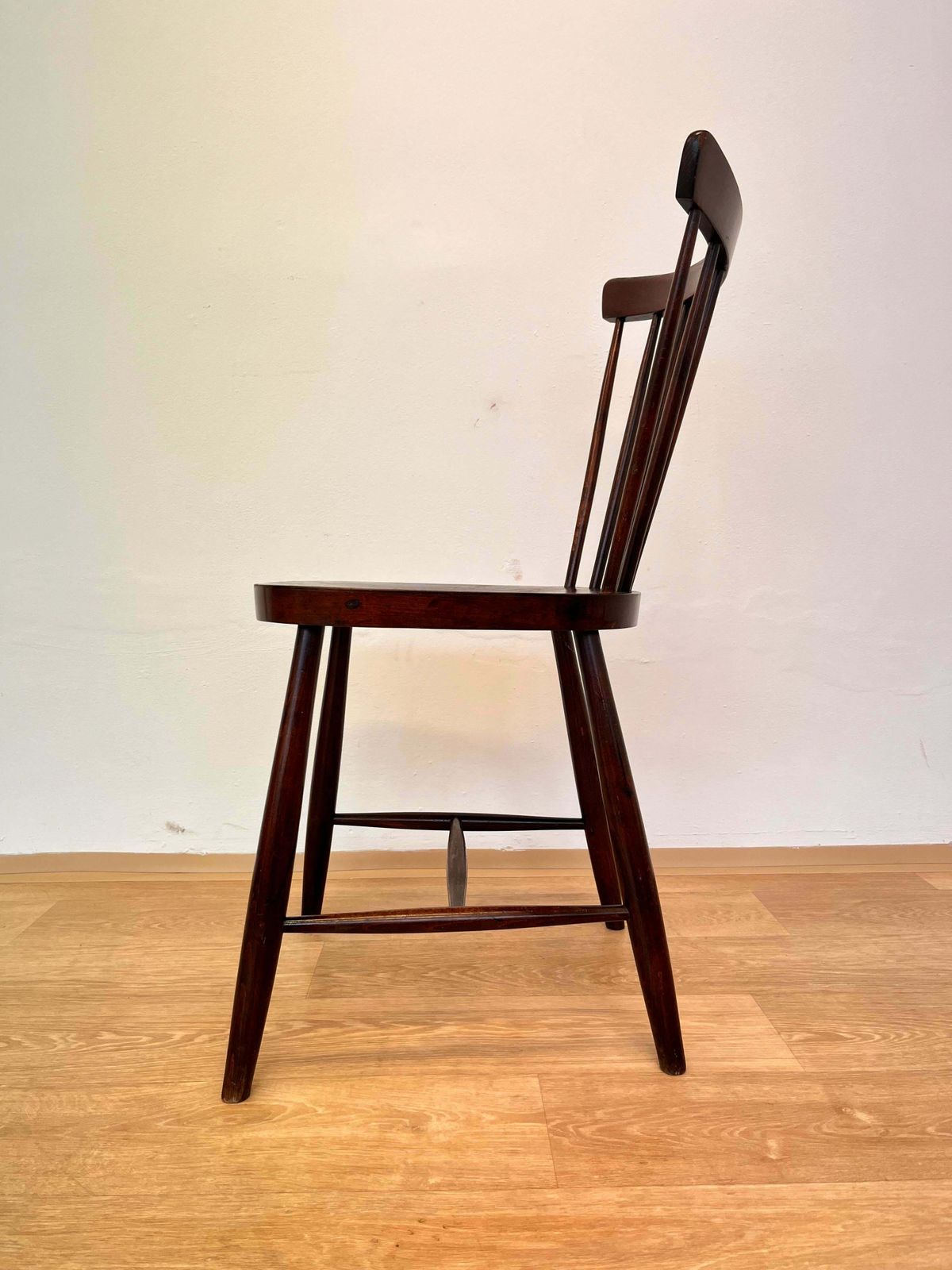 Set Of Four Mid Century Design Wooden Dining Chairs By Ton   1960s photo furniture
