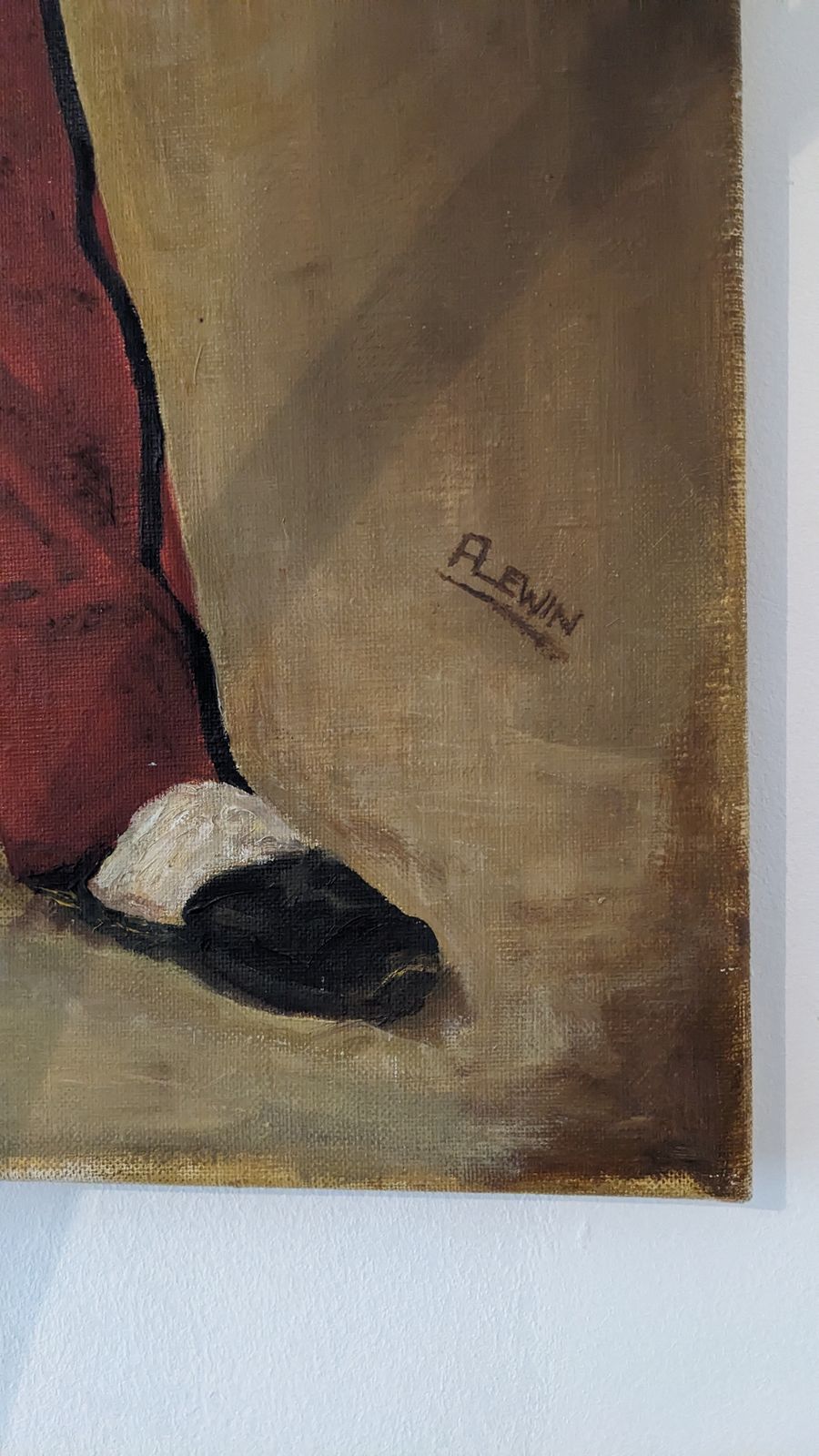 In The Manner Of Edouard Manet "The Fife" Oil On Canvas Painting photo furniture