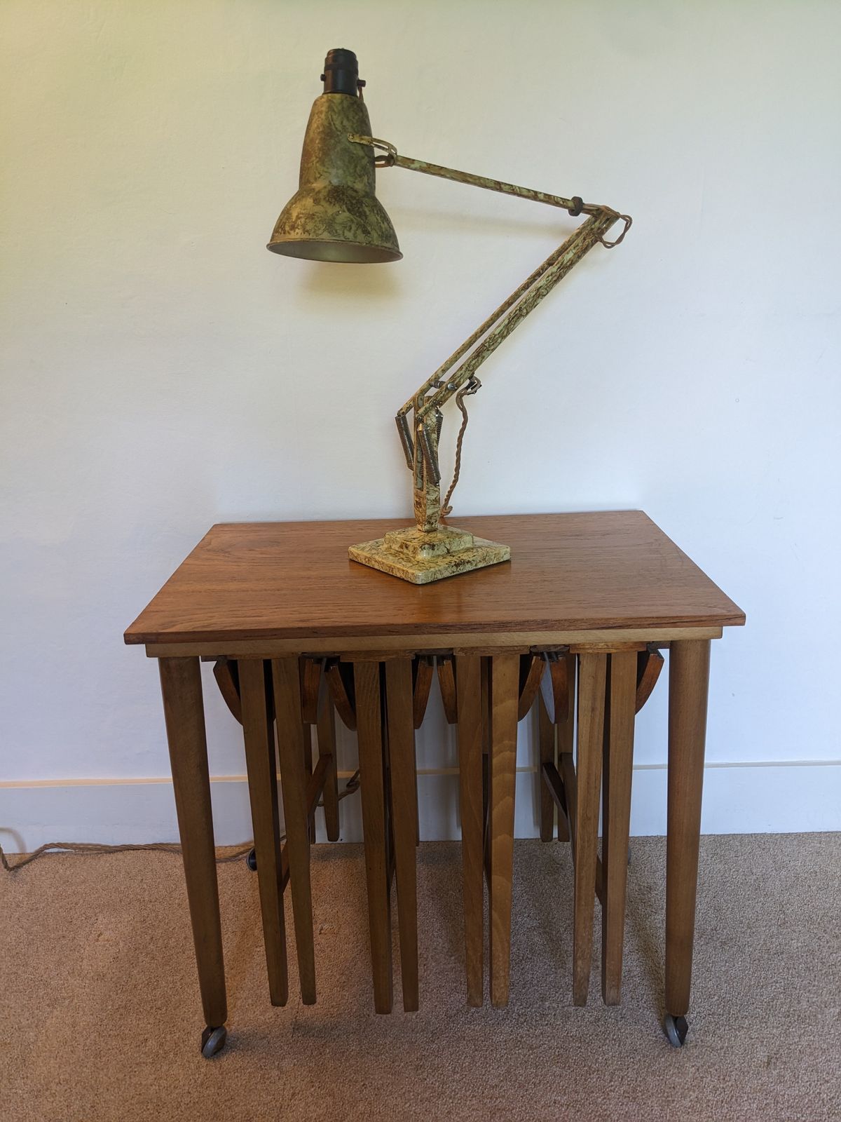 photo for sale Anglepoise Model 1227 Two Step Scumble Cream And Gold Mid Century 1930's/ 40s By Herbert Terry