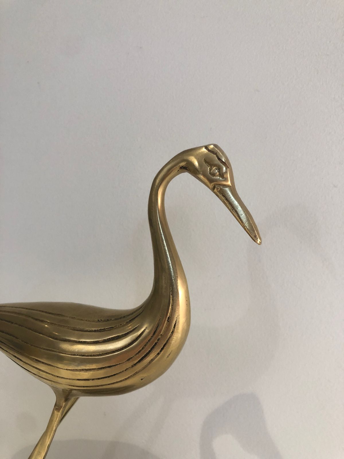 photo furniture Stylized Brass Bird, 1970s, Vintage
