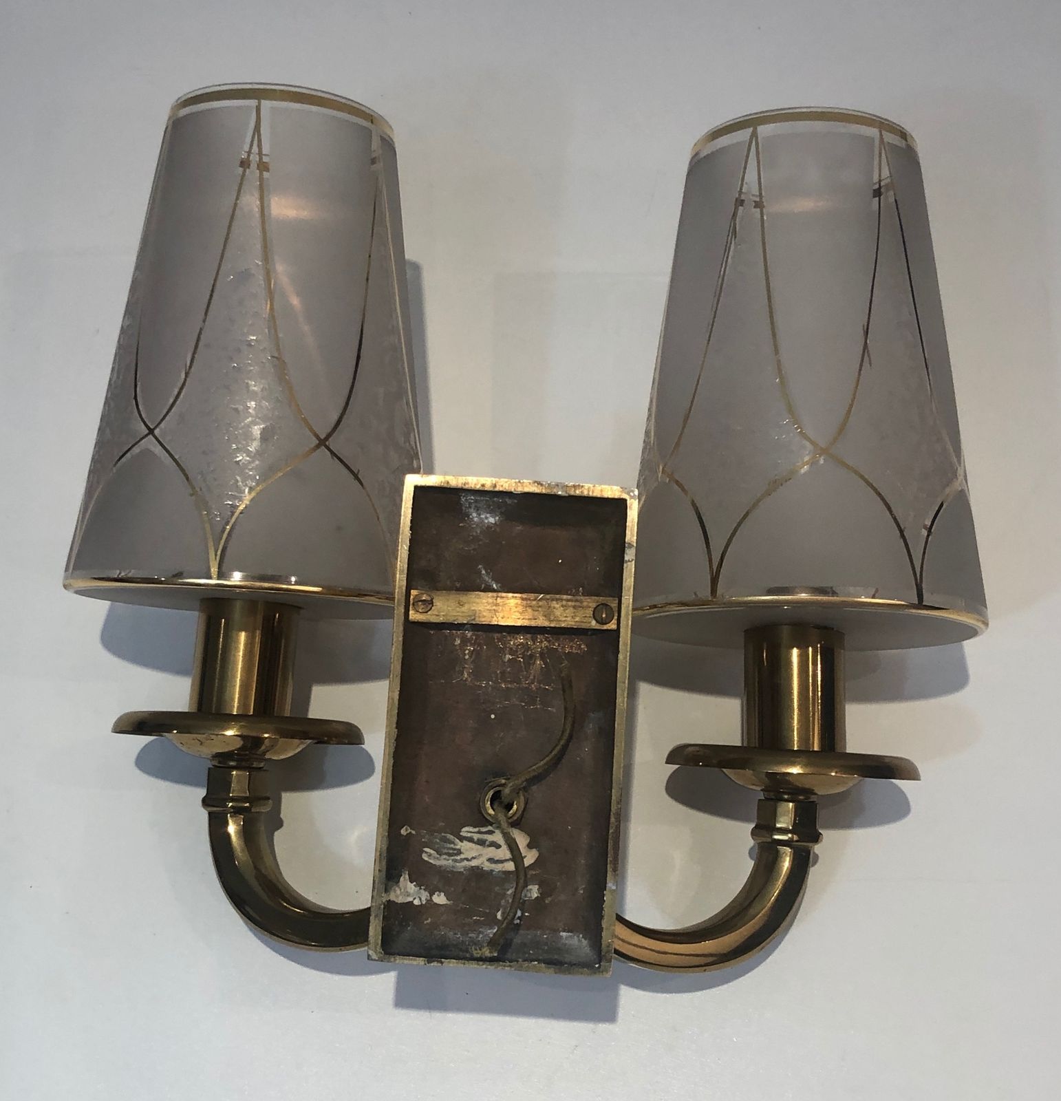 Pair Of Art Deco Sconces In The Taste Of Perzel. photo 950.0