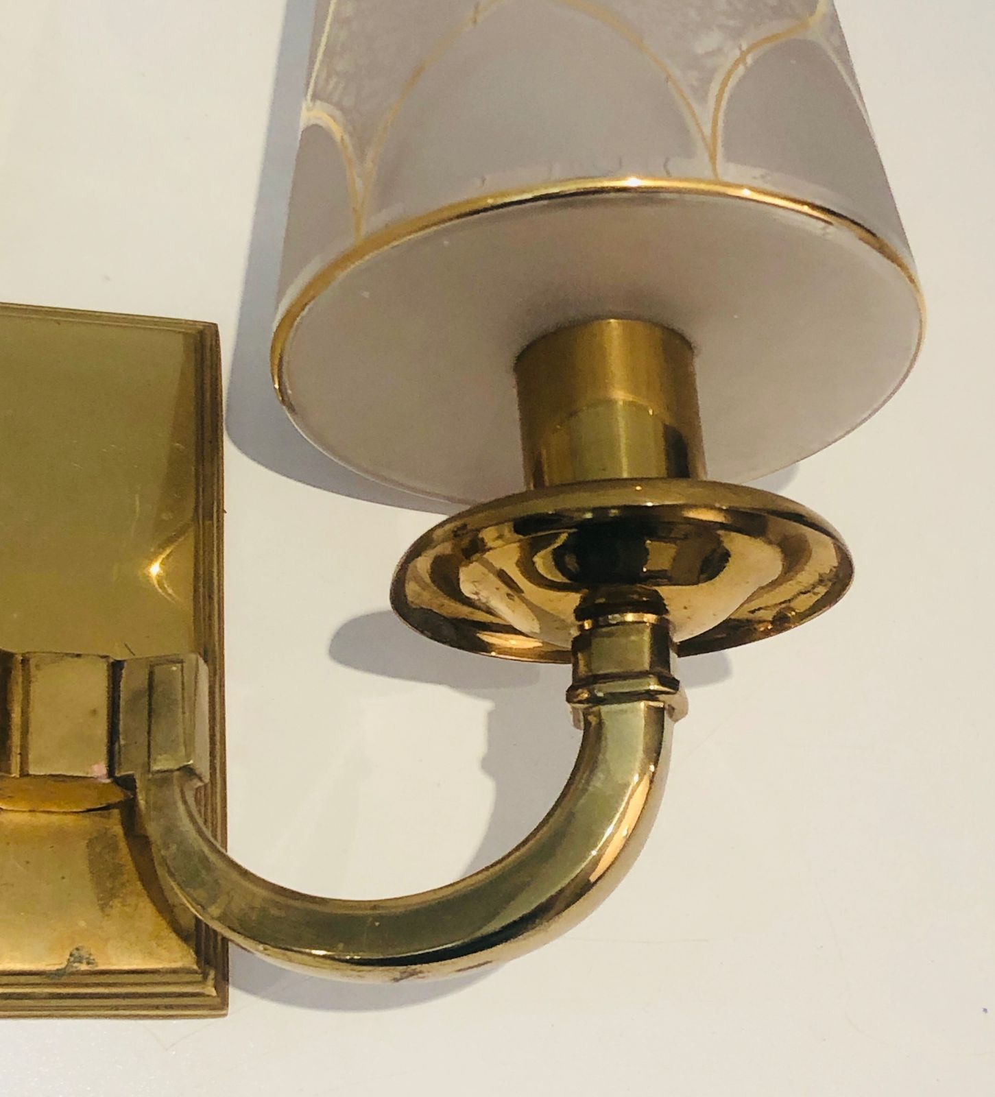 photo furniture Pair Of Art Deco Sconces In The Taste Of Perzel.