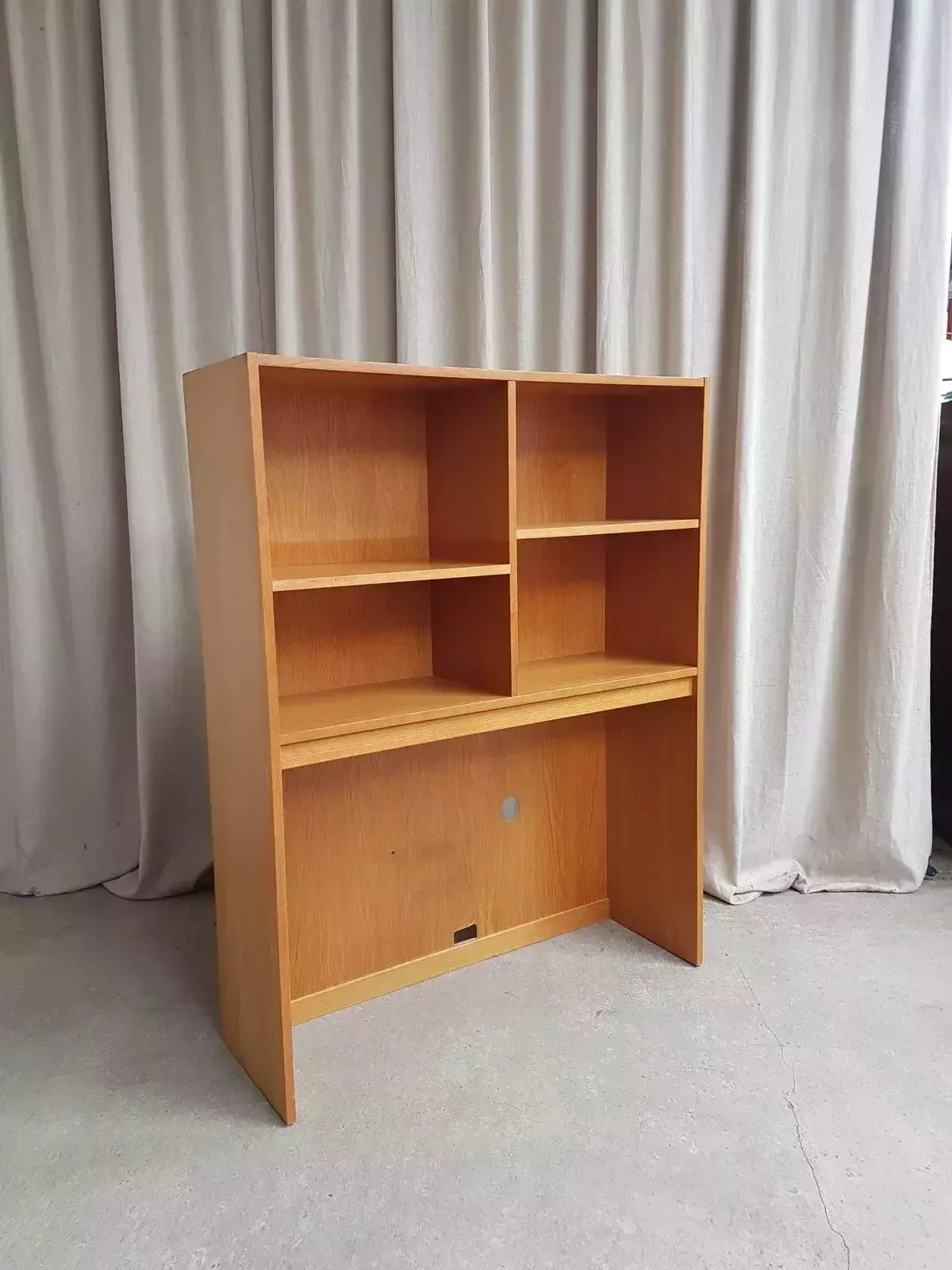 Vtg Mid Century Danish Oak Bookcase Shelving Wall Unit Retro Scandi photo 281.75