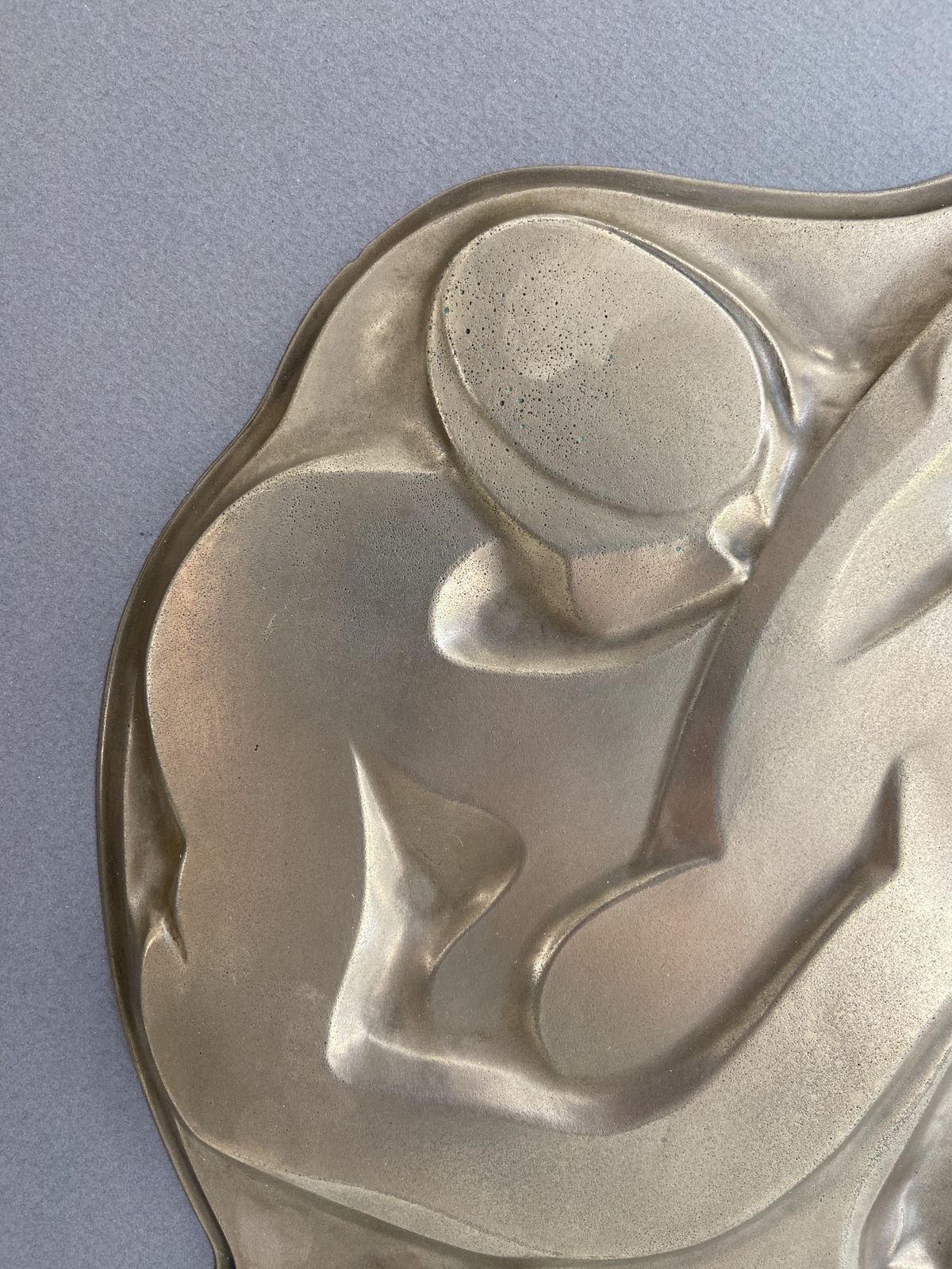 Painting Representing A Brass Sculpture. Around 1970 photo Art