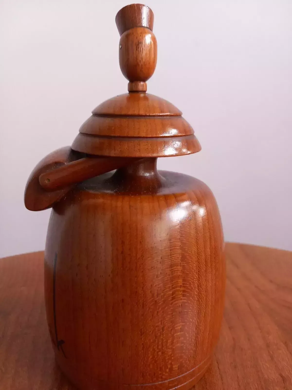 Mid Century Teak Counter / Reception Bell Ann Teak Bell photo vinterior