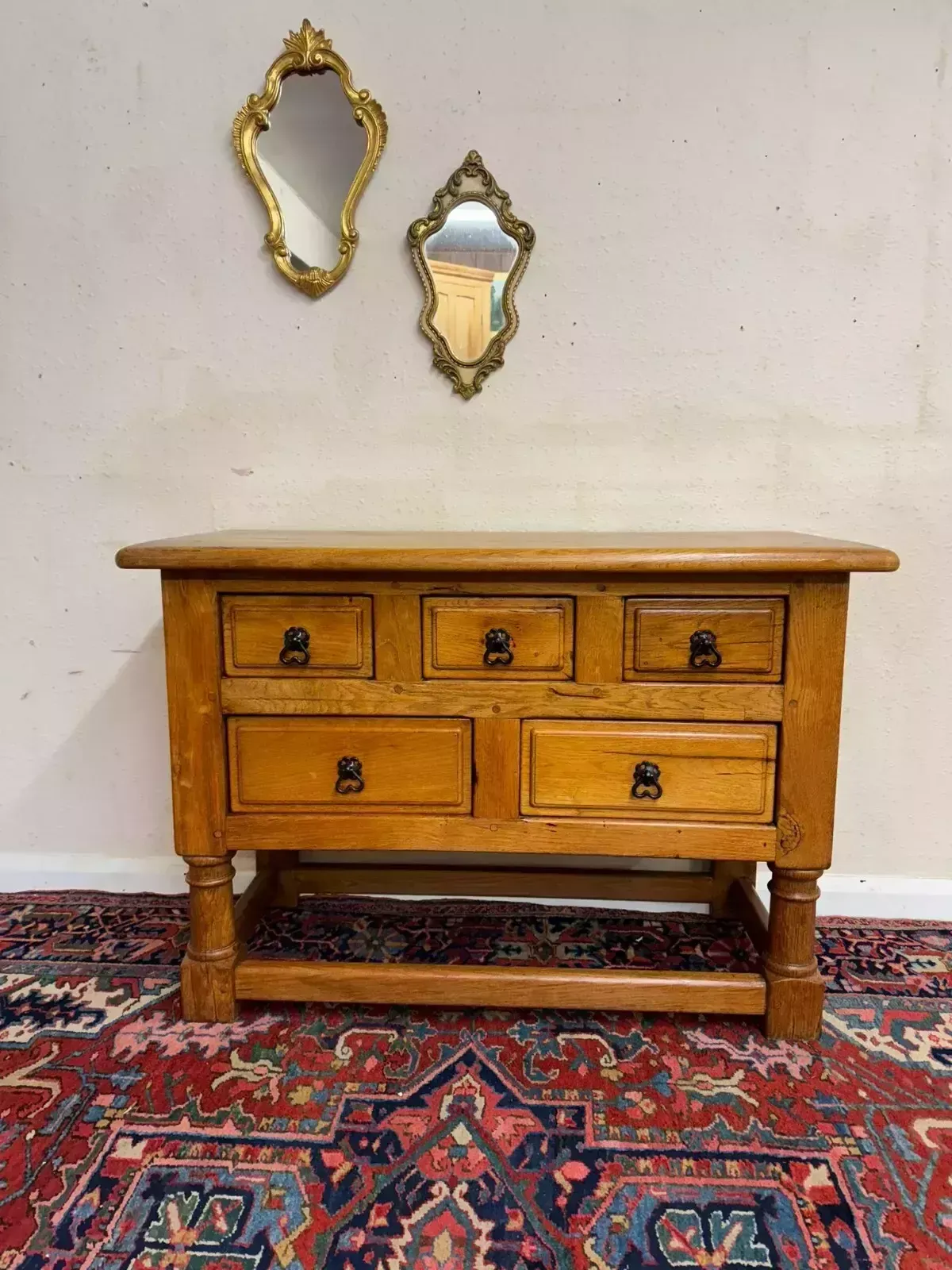 Fantastic Quality French Country Oak Low Chest/Dresser Circa 1920 photo furniture