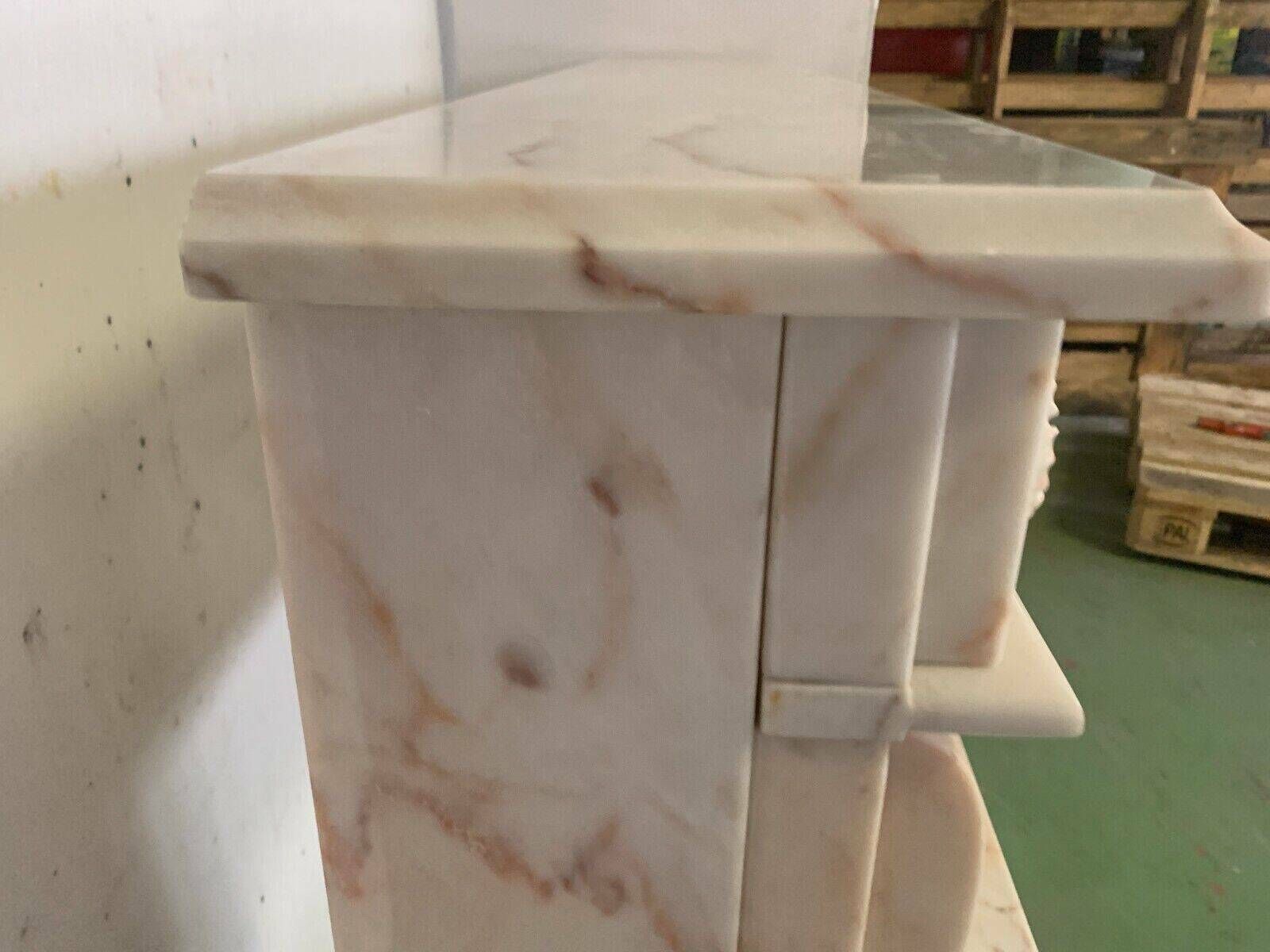 4726.425 Louis XVI Style Fireplace In Pink Veined Marble XX Century photo