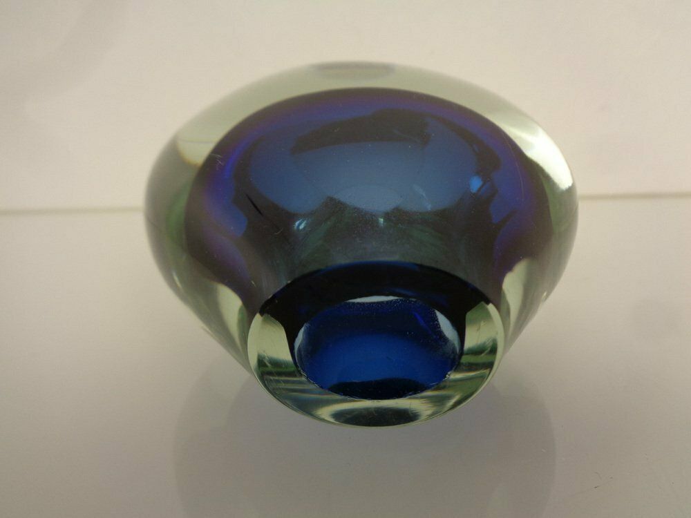 photo vintage Murano Sommerso Glass Vase, Italy, 1960s